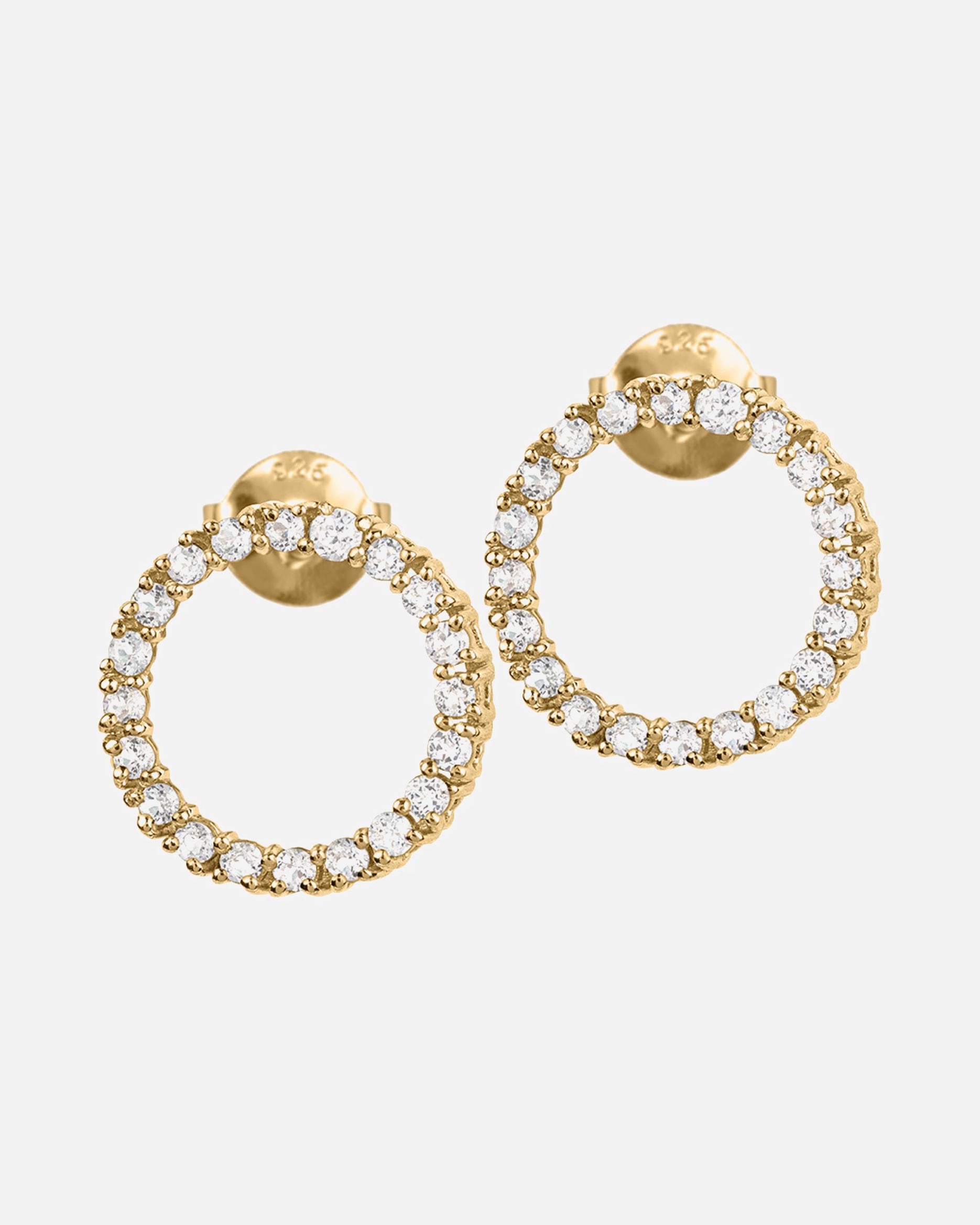Ohrringe für Weiblich Jacques Lemans Ohrstecker 925er Silber gelbgold