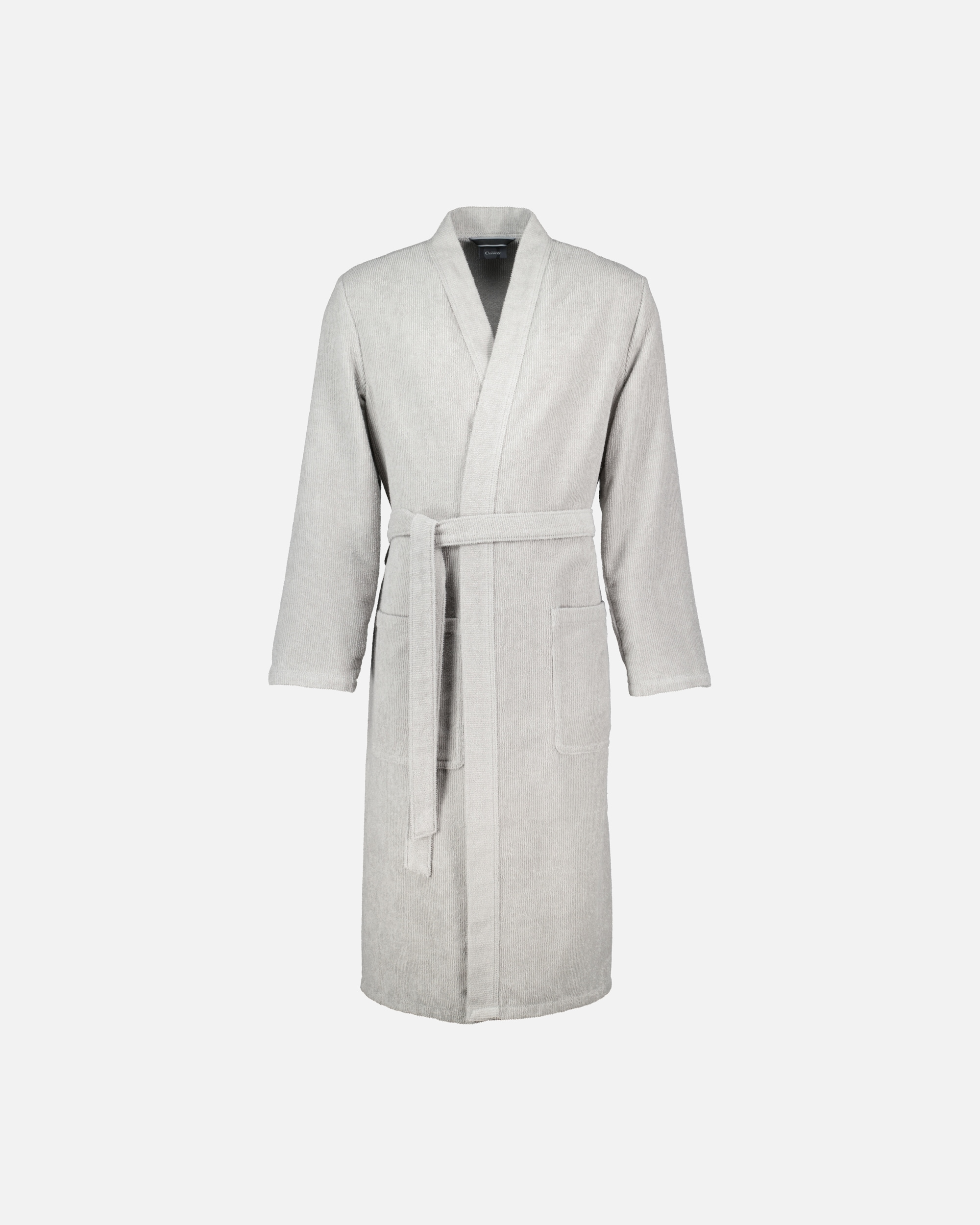 Bademantel für Männlich Cawö Cawö Bademäntel Herren Kimono Struktur 5509 stein - 727 1 Stück