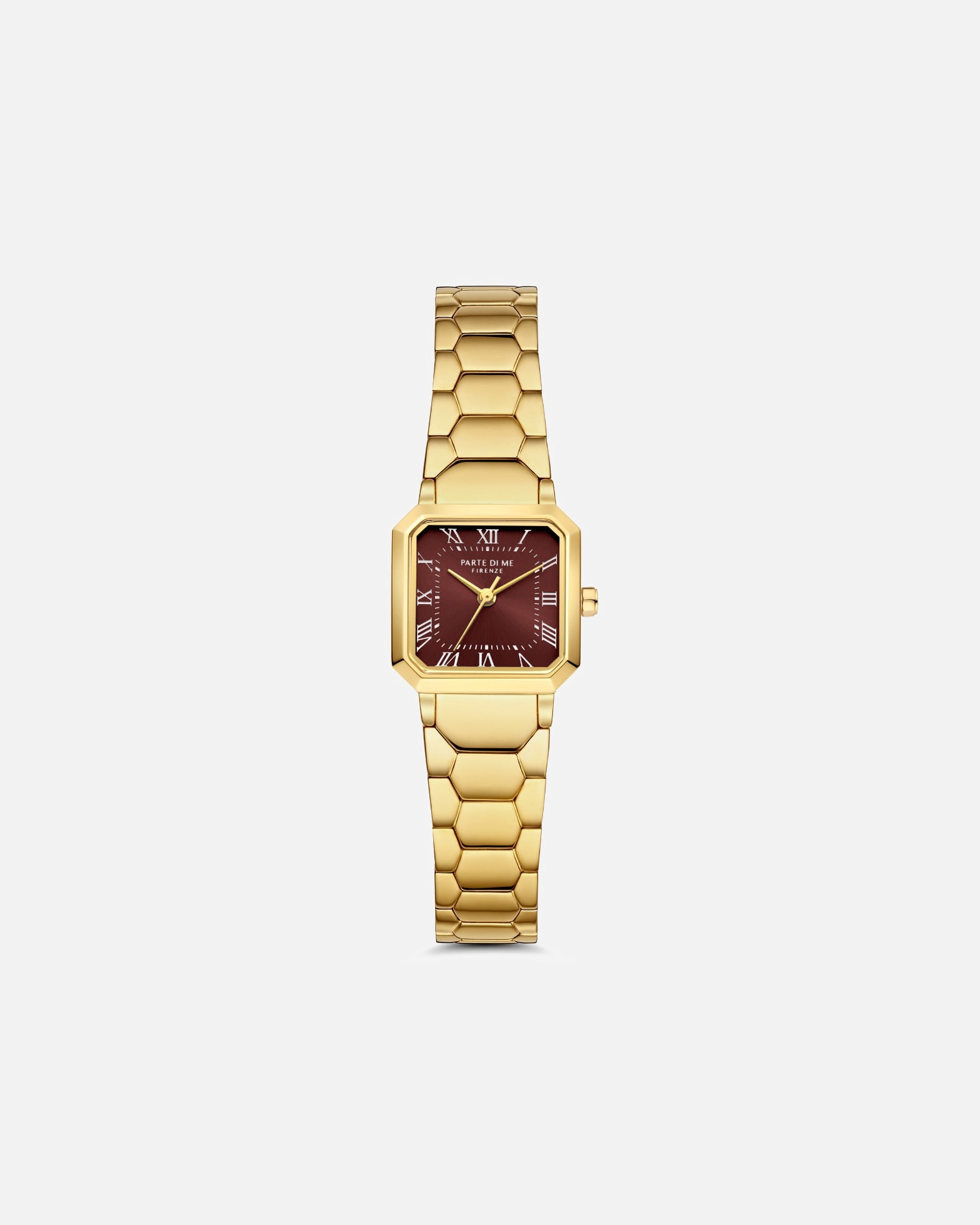 Uhr für Weiblich Parte Di Me Parte di Me Orologio Square ladies watch gold coloured and dark brown PDM09031 Gold