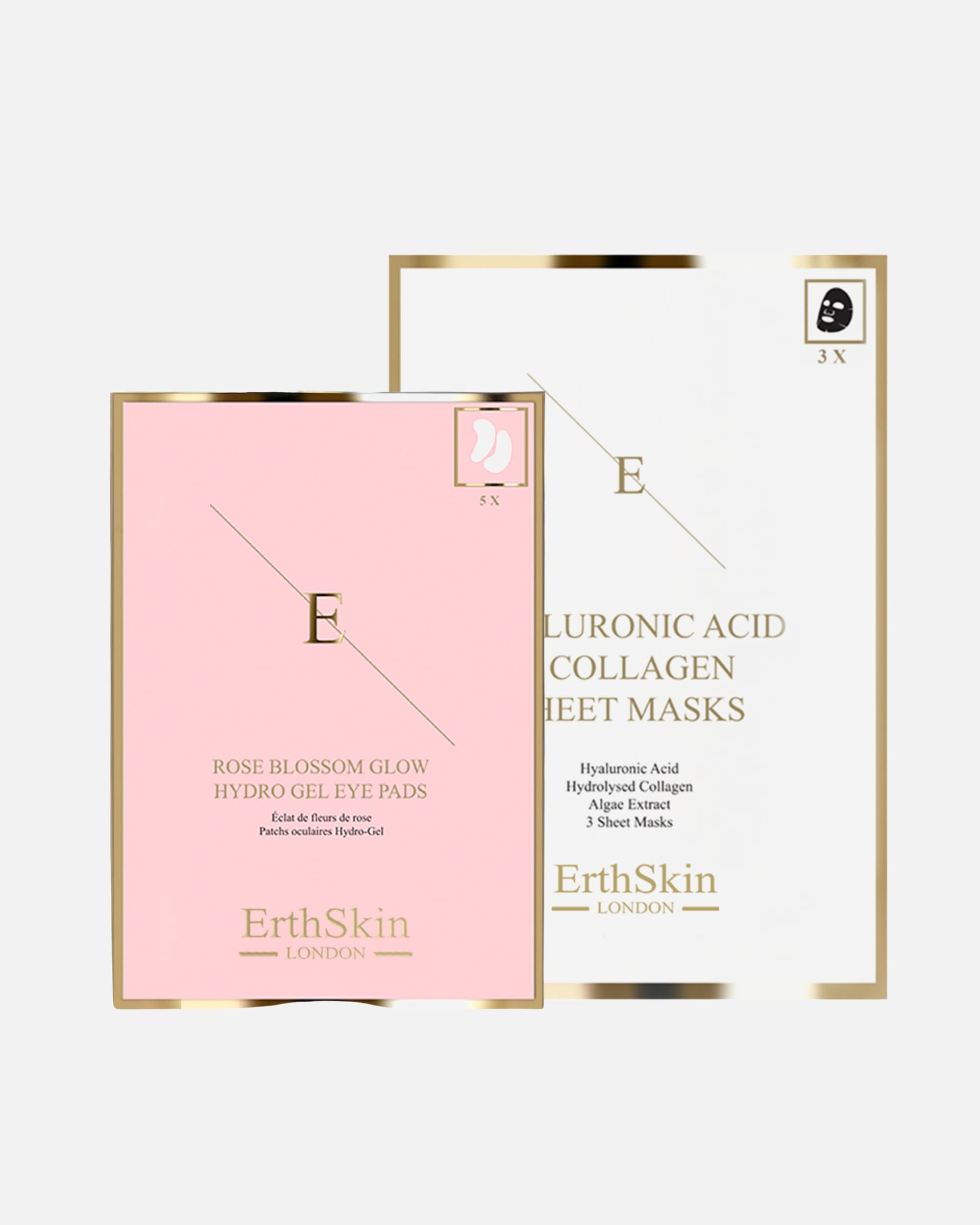 Gesichtspflegeset für Weiblich ErthSkin London Hydra + Rose Maske & Augenset 1 Stück