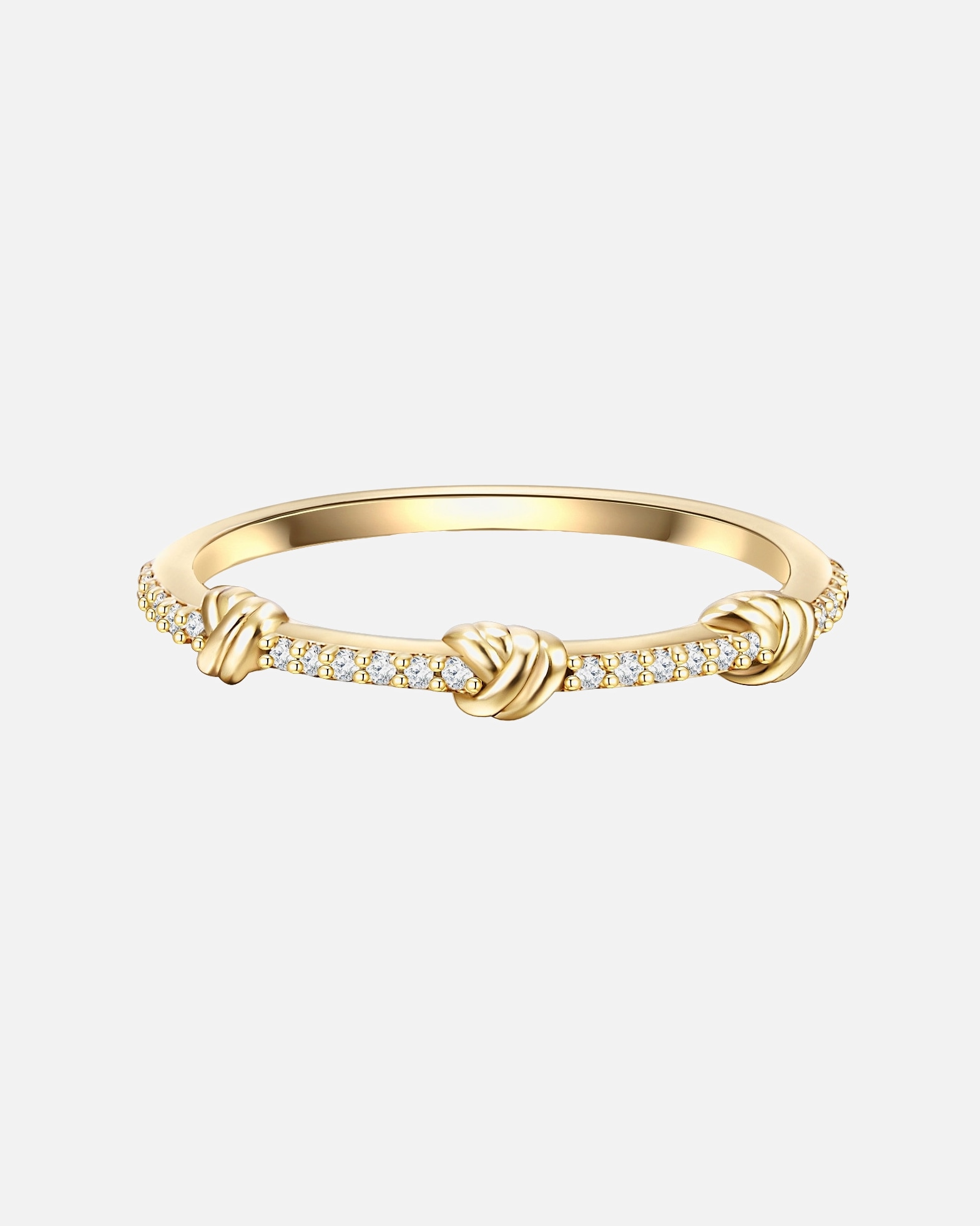 Ring für Weiblich Glanzstücke München Ring aus Sterling Silber in gelbgold mit Zirkonia 56