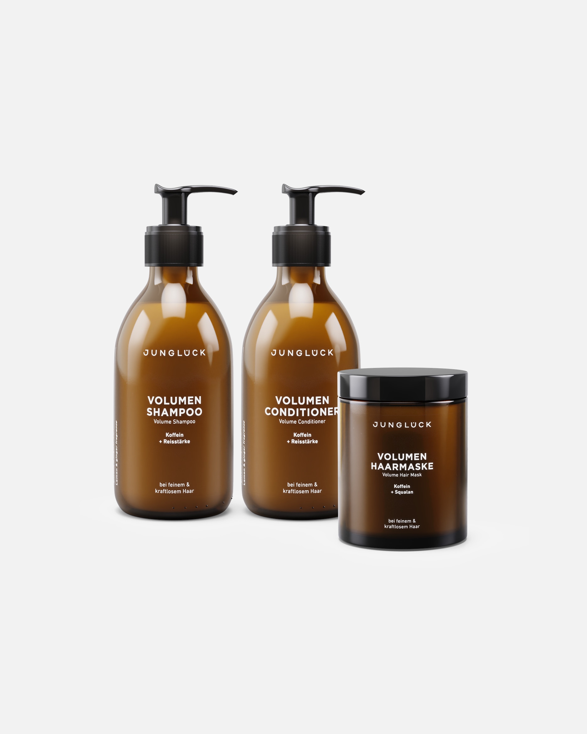 Haarpflegeset für Unisex Junglück Volumen Haarlinie Trio 680ml