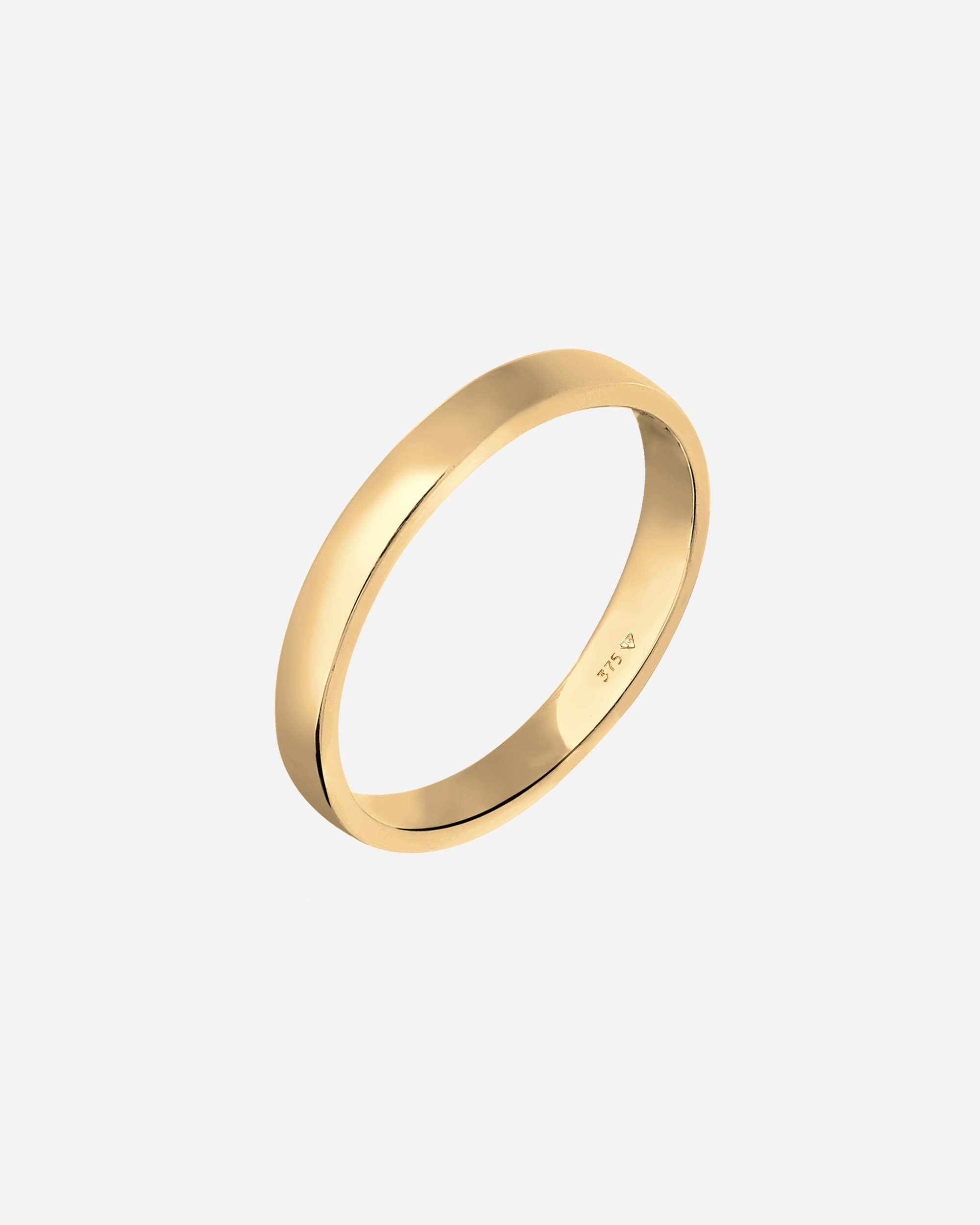 Ring für Weiblich Elli PREMIUM Ehering Trauring Partnerring Basic 375 Gelbgold 52