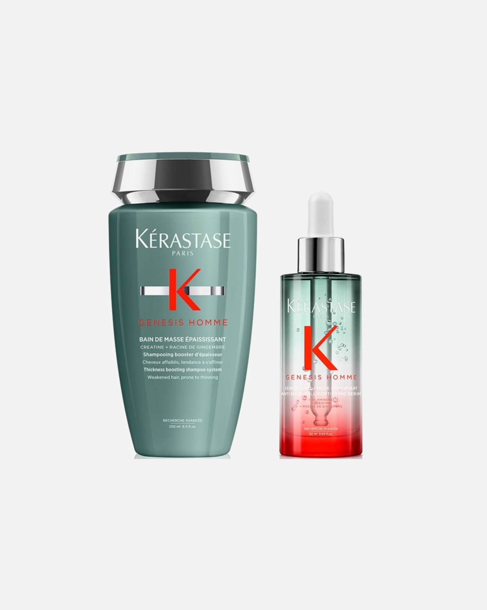 Haarpflegeset für Männlich Kérastase Genesis HOMME 2er Set (Bain de Masse / Serum) 1 Stück