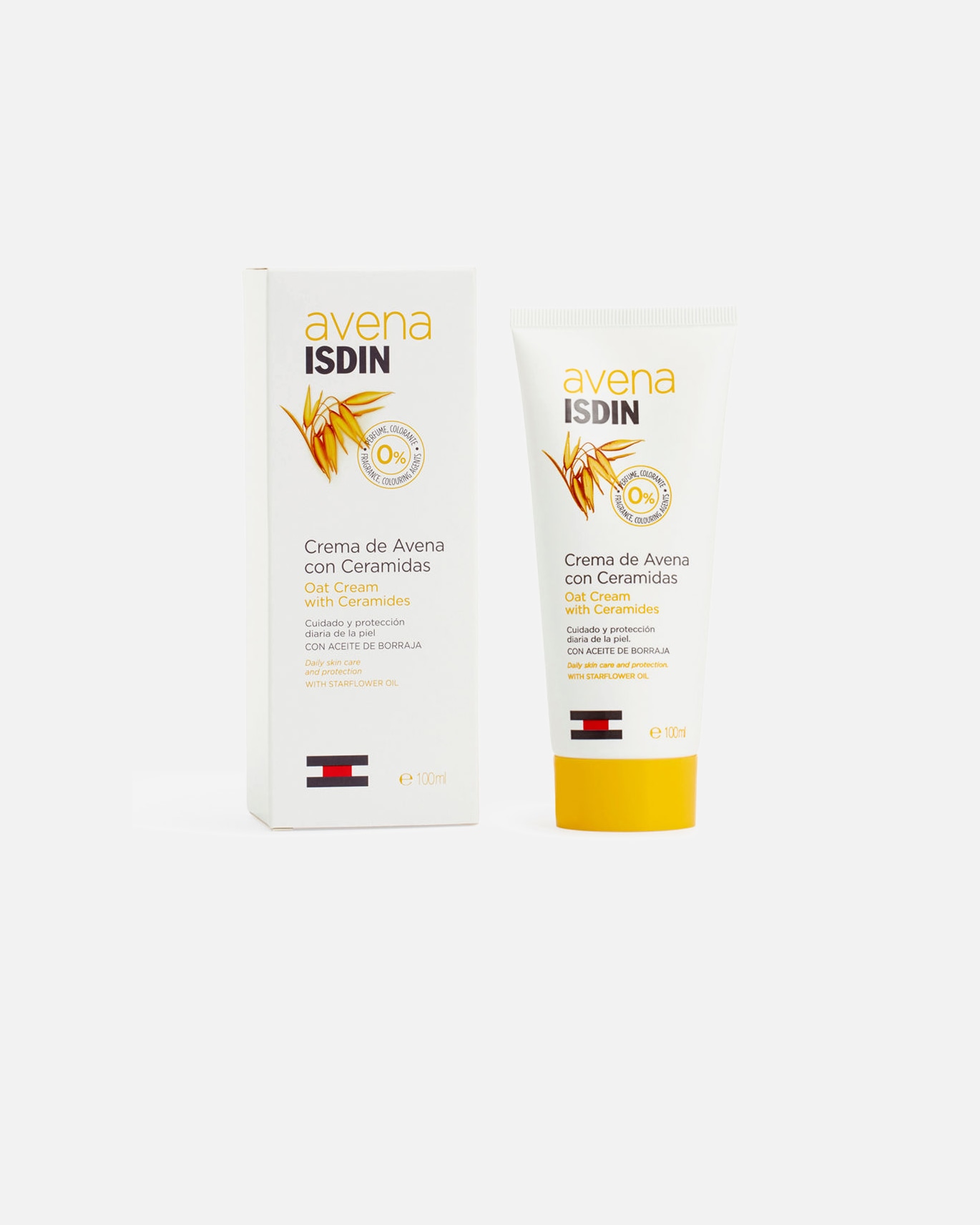 Körpercreme für Unisex ISDIN OATS Hafercreme mit Ceramiden 100 ml