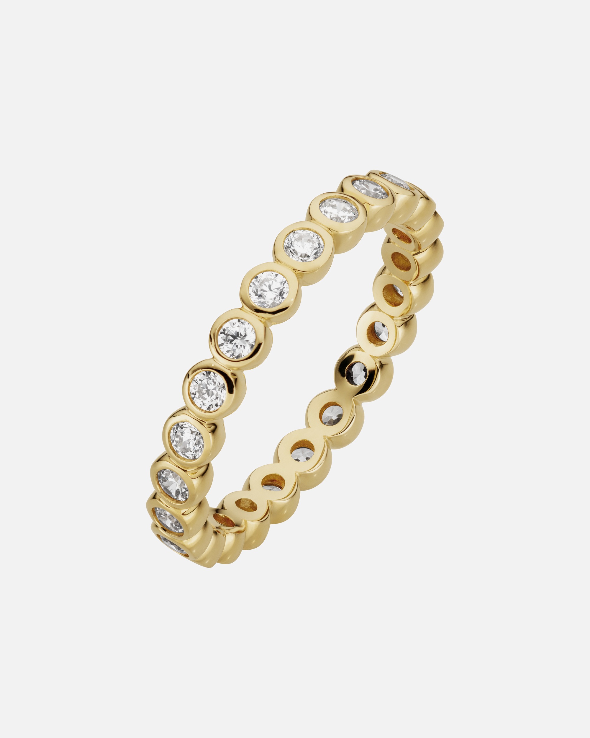 Ring für Weiblich Orolino Ring 333/- Gold Zirkonia weiß 050 (15,9)