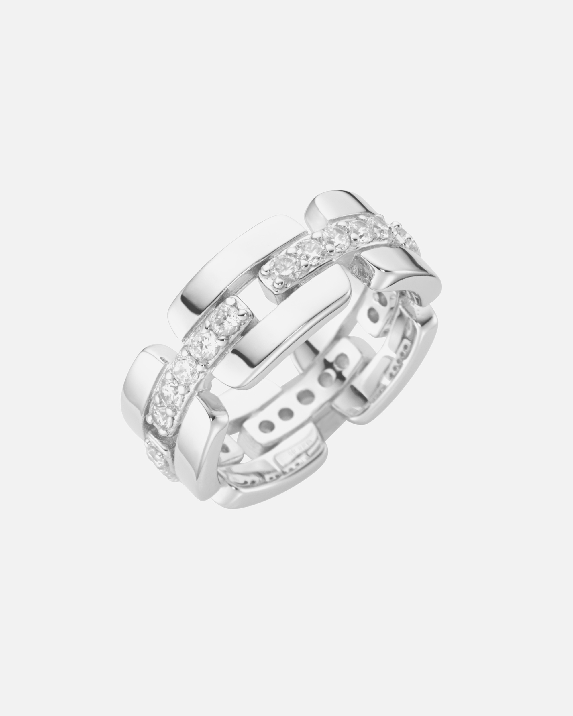 Ring für Weiblich Giorgio Martello Milano Ring mit weißen Zirkonia, Silber 925 58