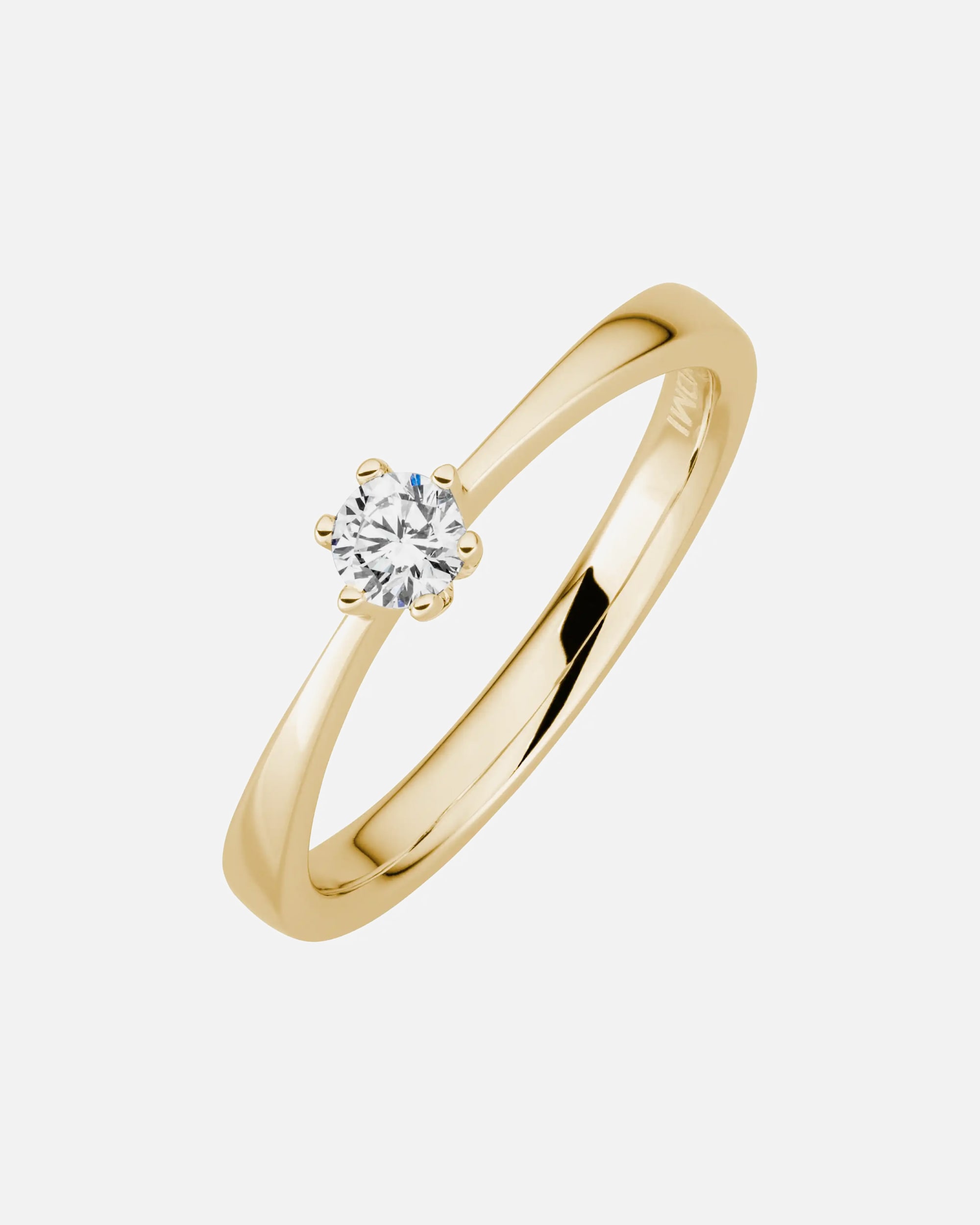 Ring für Weiblich Lyomi Default Brand Line Ring 585/- Gold Diamant Lab Grown weiß 0,20ct. 056 (17,8)