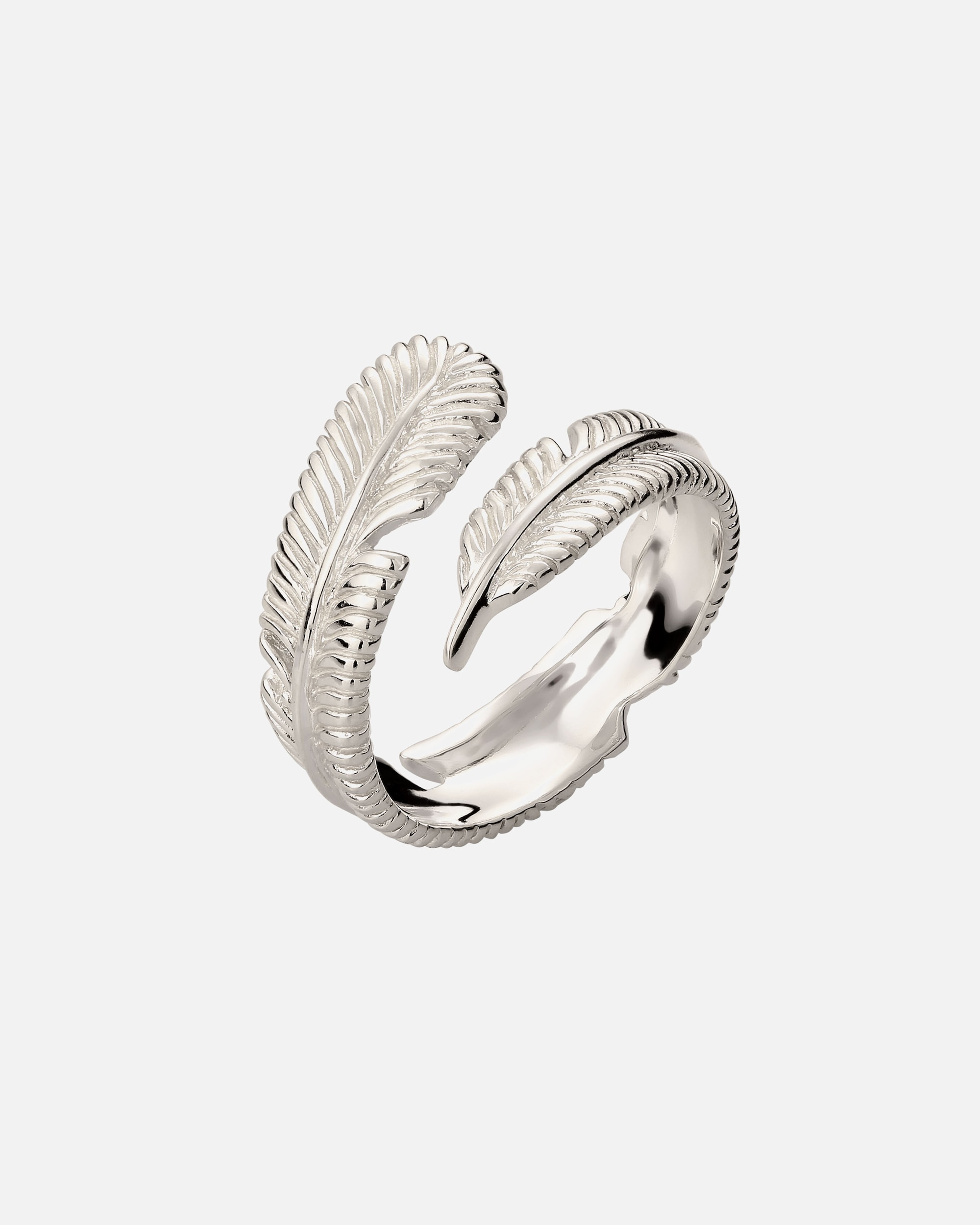 Ring für Männlich KUZZOI Feder Boho Design 925 Sterling Silber 66
