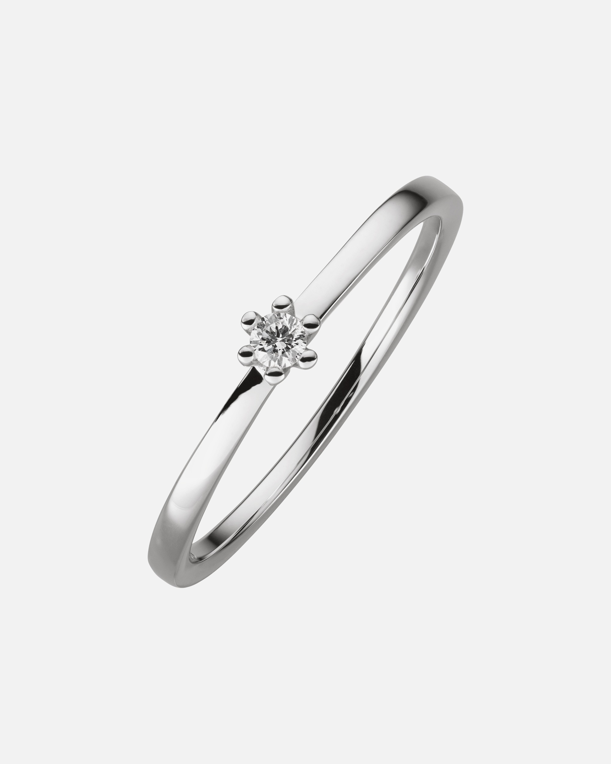 Ring für Weiblich Orolino Ring 750/- Gold Brillant weiß 0,05ct. 058 (18,5)