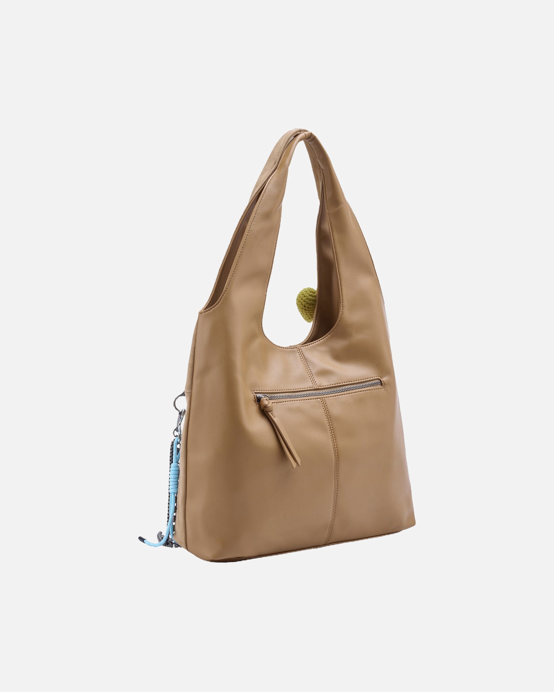 Handtasche für Weiblich FREDsBRUDER Handtasche Beautiful Mess Hobo dark sand