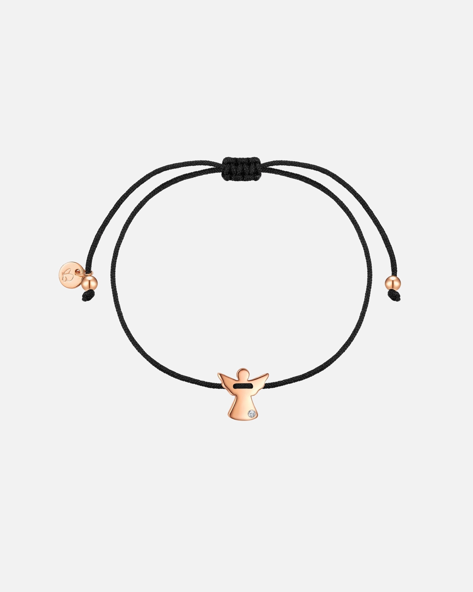 Armband für Weiblich Glanzstücke München Armband Engel aus Sterling Silber in roségold mit Lab Grown Diamond 15,0 - 22,0 cm, flexibel einstellbar