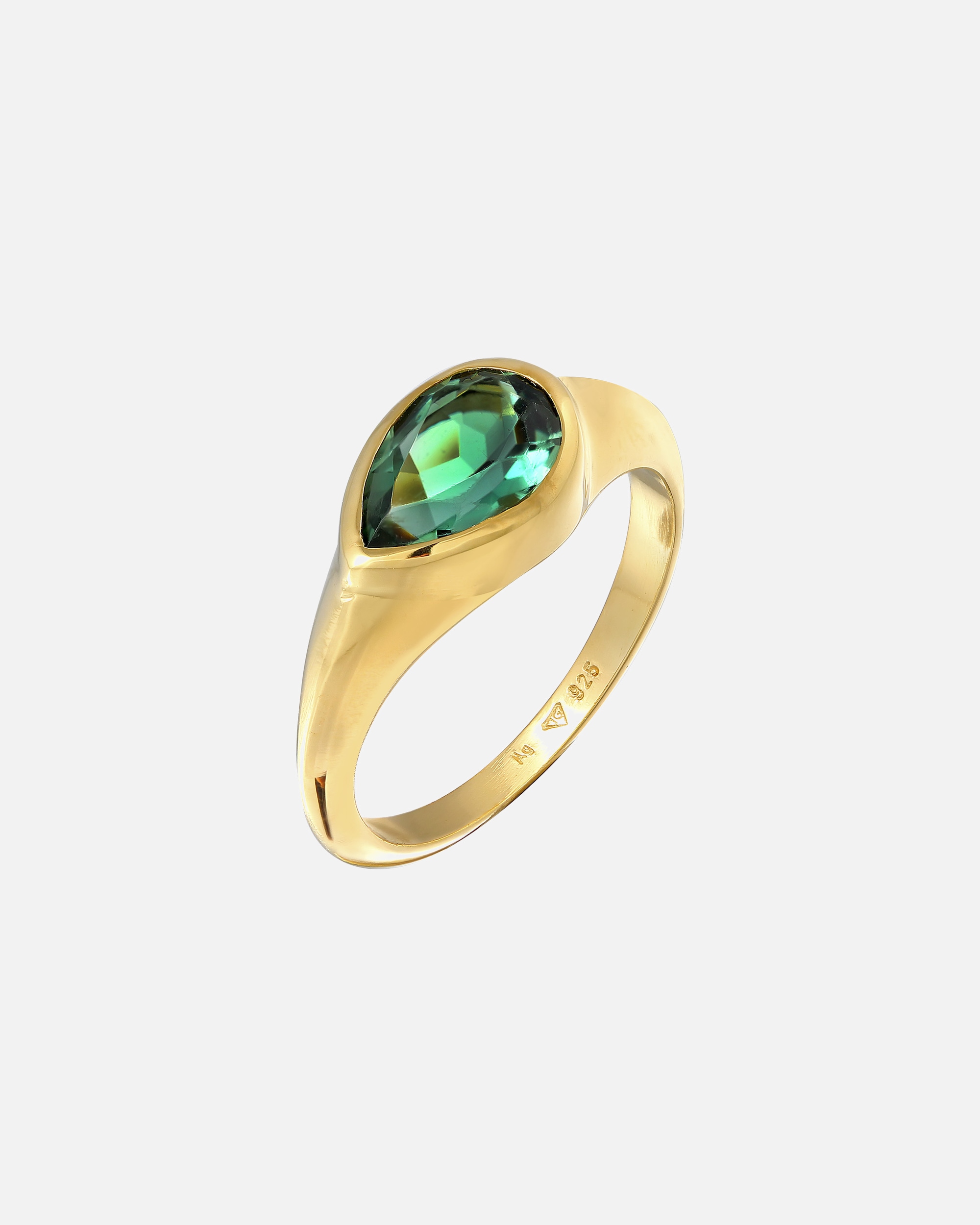 Ring für Weiblich Elli PREMIUM Siegelring Quartz 925 Silber 56