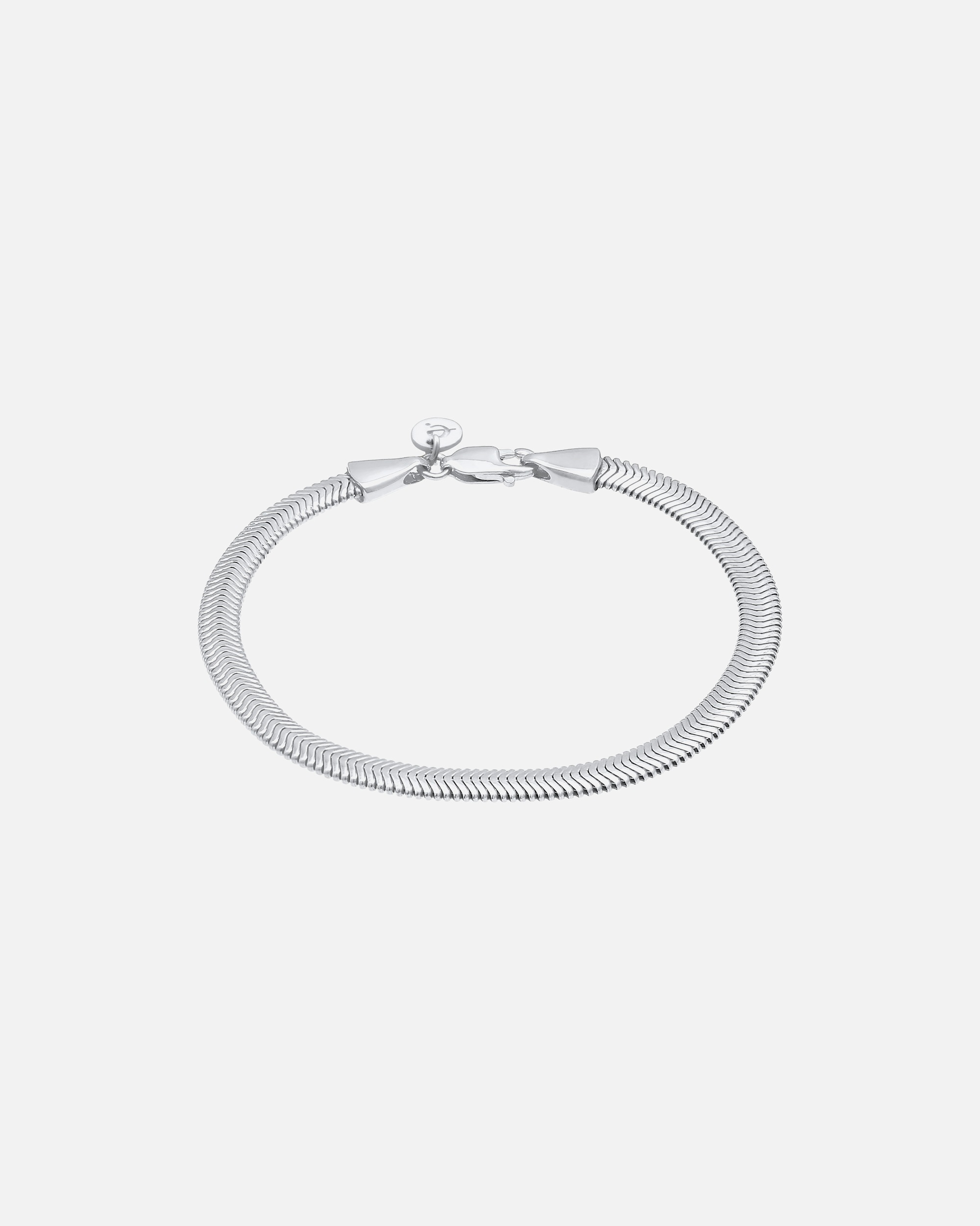 Armband für Weiblich Elli PREMIUM Elli PREMIUM Armband Flach Elegant Schlangenkette Fischgräte 925 Silber 1 Stück