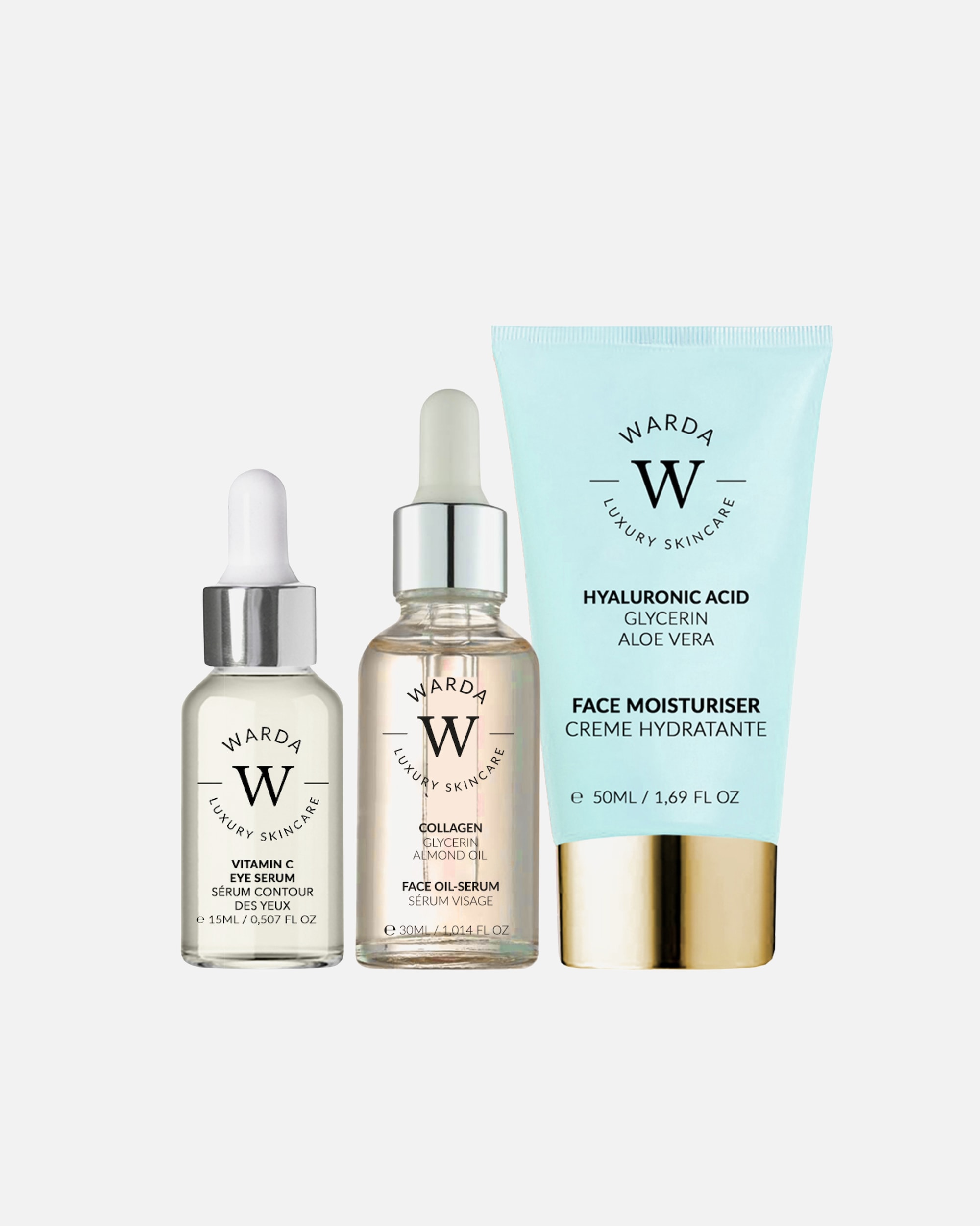Gesichtspflegeset für Weiblich WARDA LUXURY SKINCARE Eye Glow Set 1 Stück