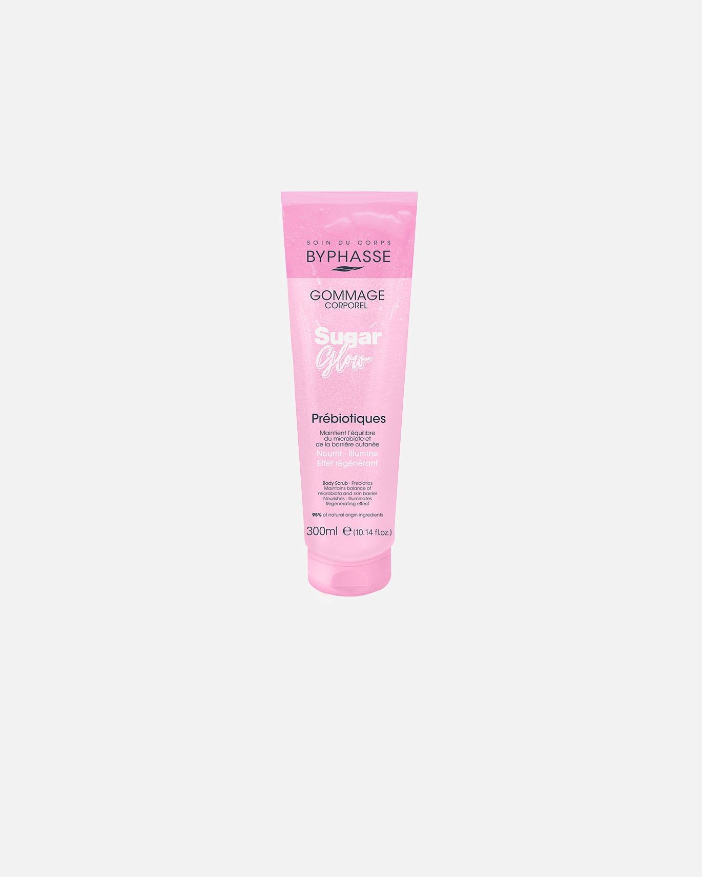 Körperpeeling für Unisex Byphasse SUGAR GLOW Präbiotisches Körperpeeling 300 ml