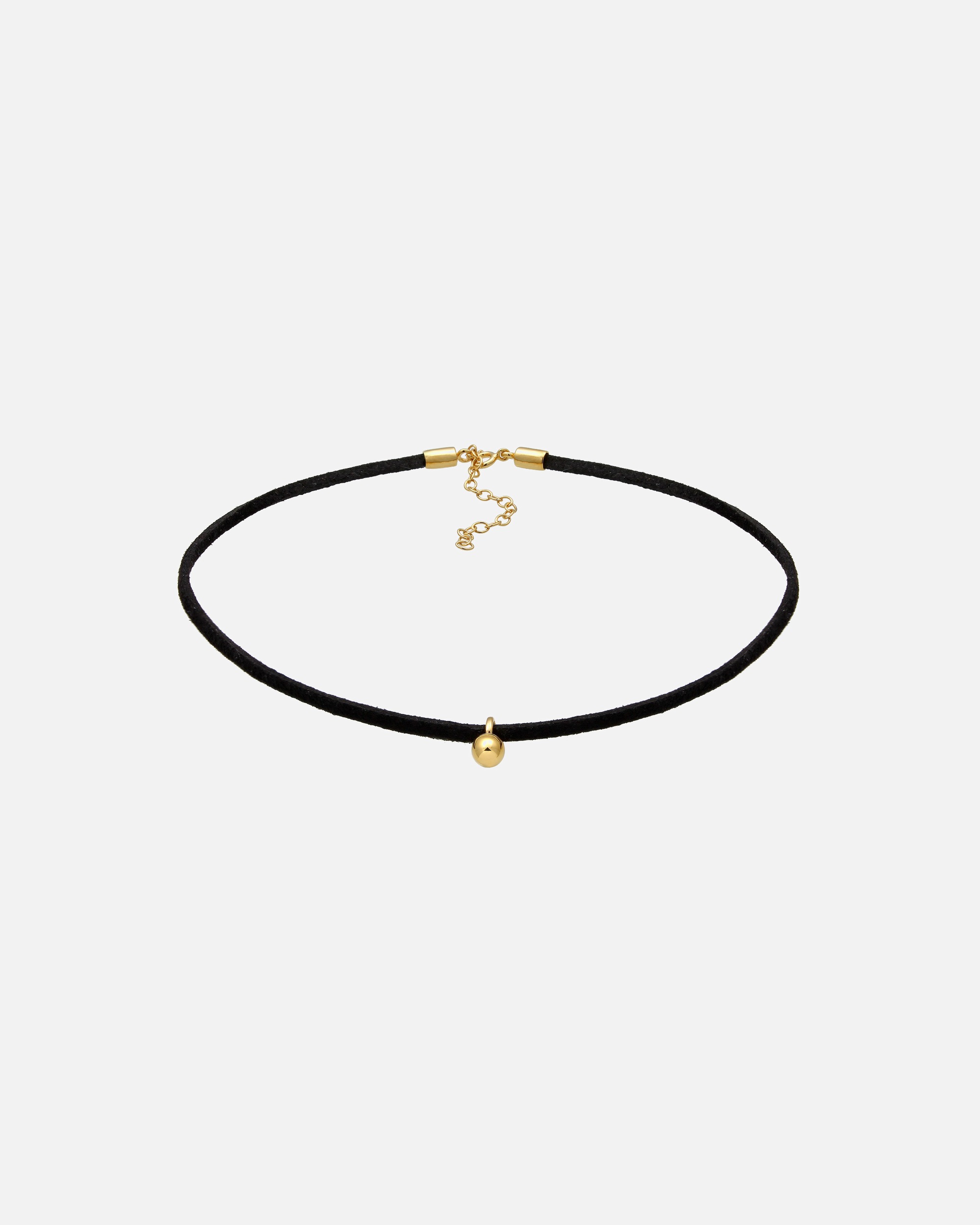 Halskette für Weiblich Elli Choker Velour Kugel Geo Basic 925 Sterling Silber 1 Stück