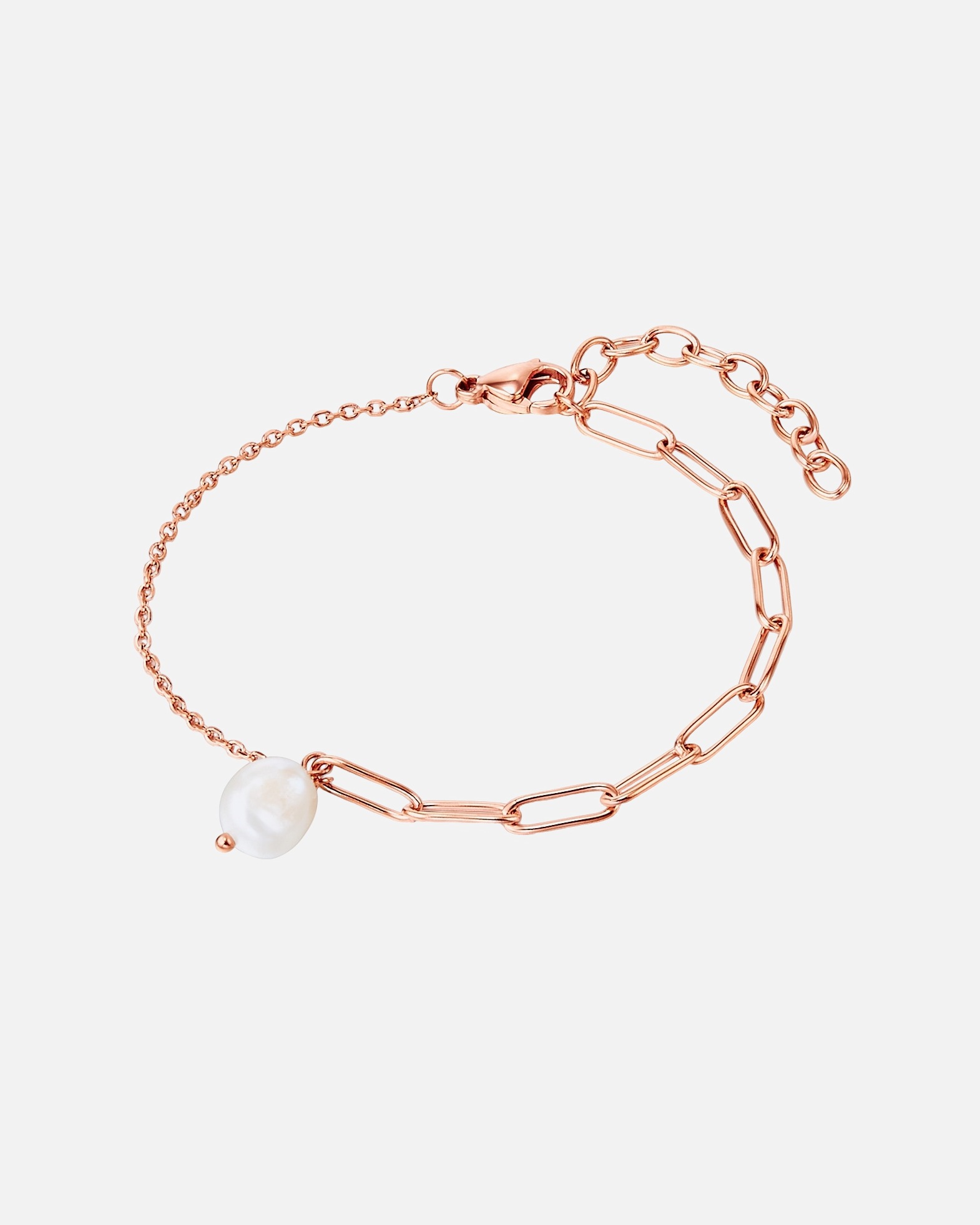 Armband für Weiblich Valero Pearls Armband Edelstahl Süßwasser-Zuchtperle in Gelbgold 1 Stück