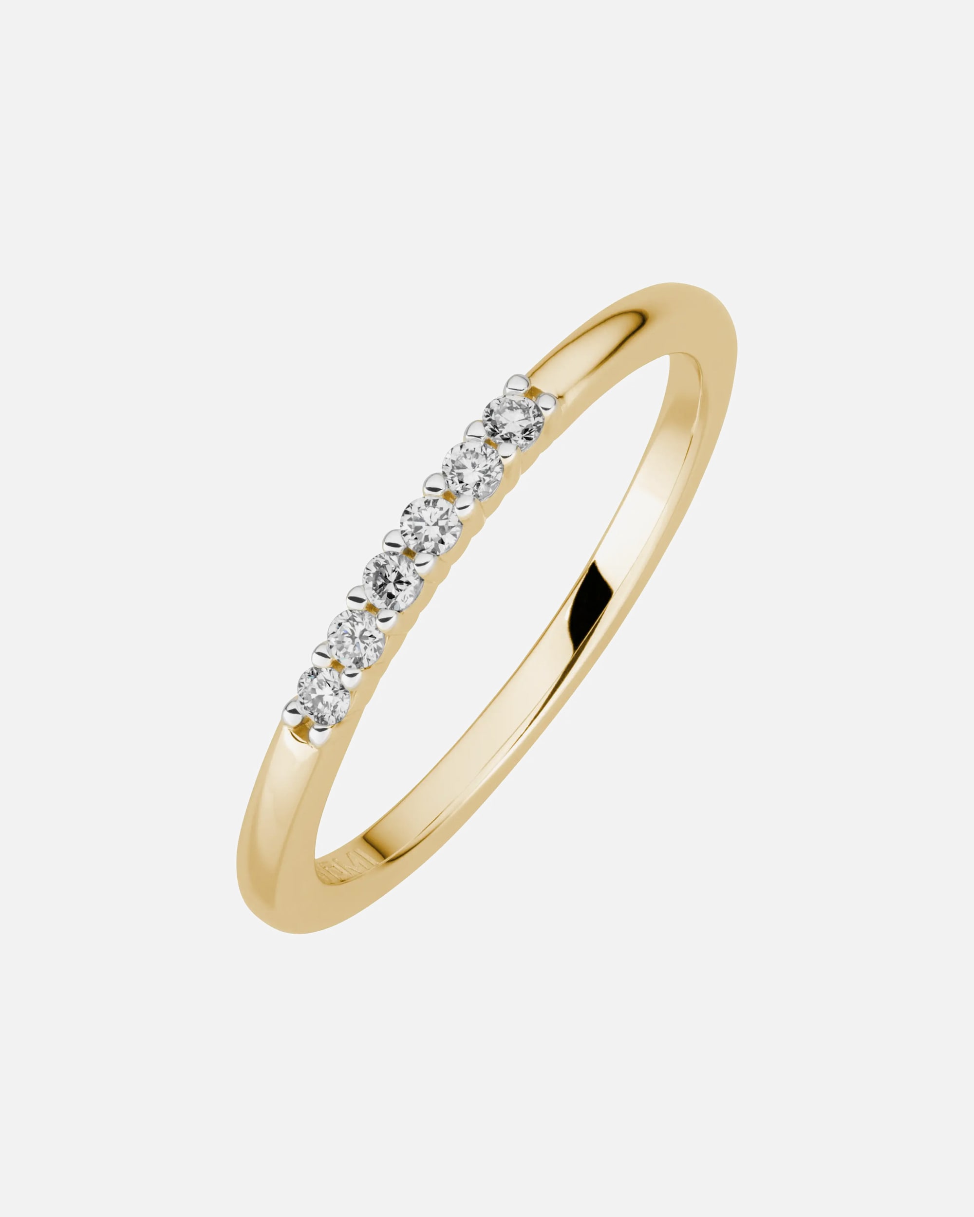 Ring für Weiblich Lyomi Default Brand Line Ring 585/- Gold Diamant Lab Grown weiß 0,11ct. 050 (15,9)