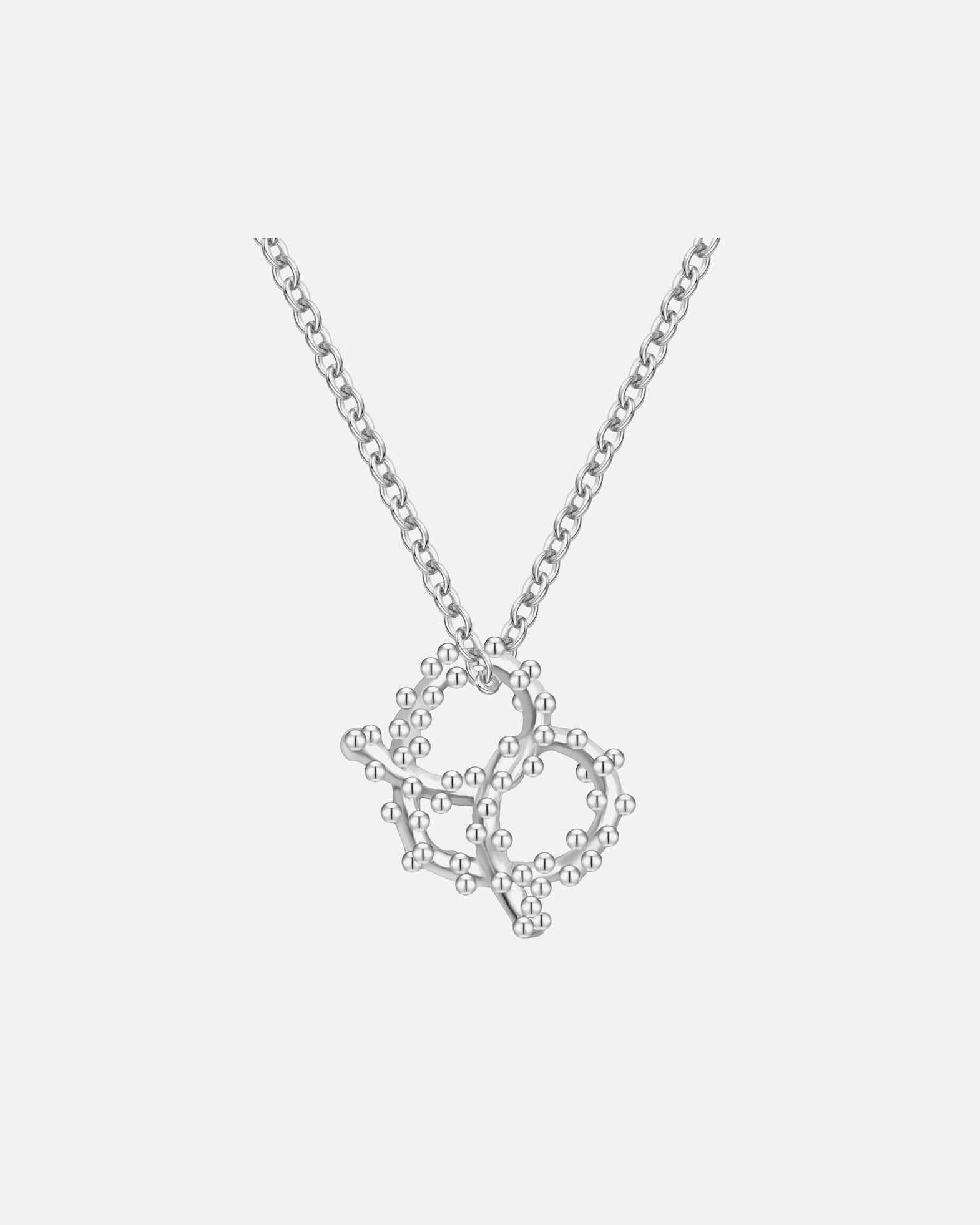 Halskette für Weiblich Glanzstücke München Halskette Herz-Breze aus Edelstahl in Silber 40,0 cm Basiskette + 5,0 cm Verlängerung