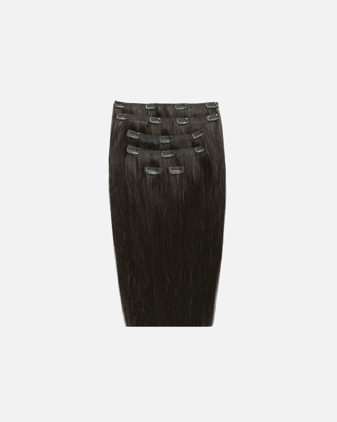Extensions für Unisex Gold24 Gold24 Clip-in Hair Extensions #4 Braun - 7er-Set - 60 cm #2 Dunkelbraun - 50 cm