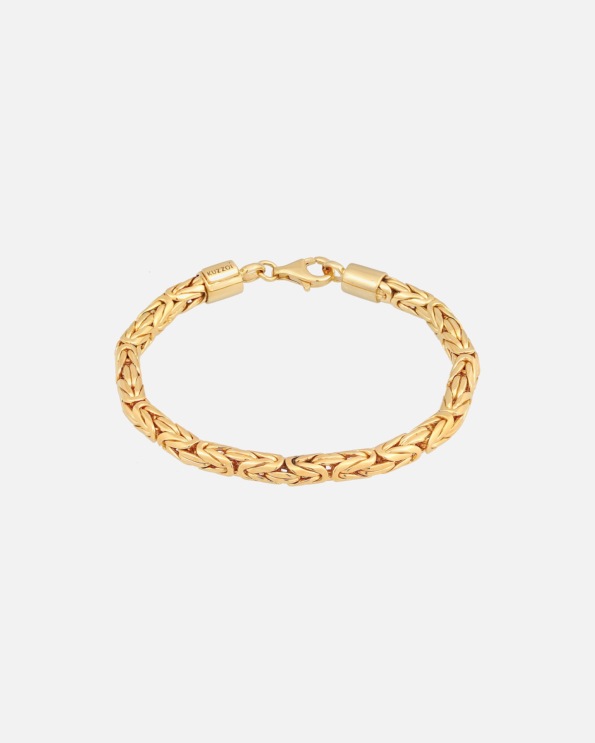 Armband für Männlich KUZZOI Herren Königskette Rund 925 Silber 1 Stück