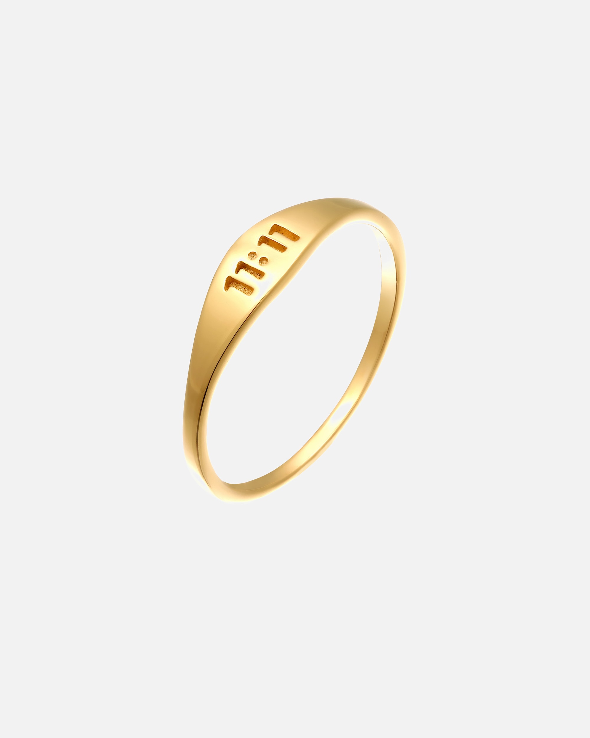 Ring für Weiblich Elli Siegelring Zahl 11:11 925 Sterling Silber 54