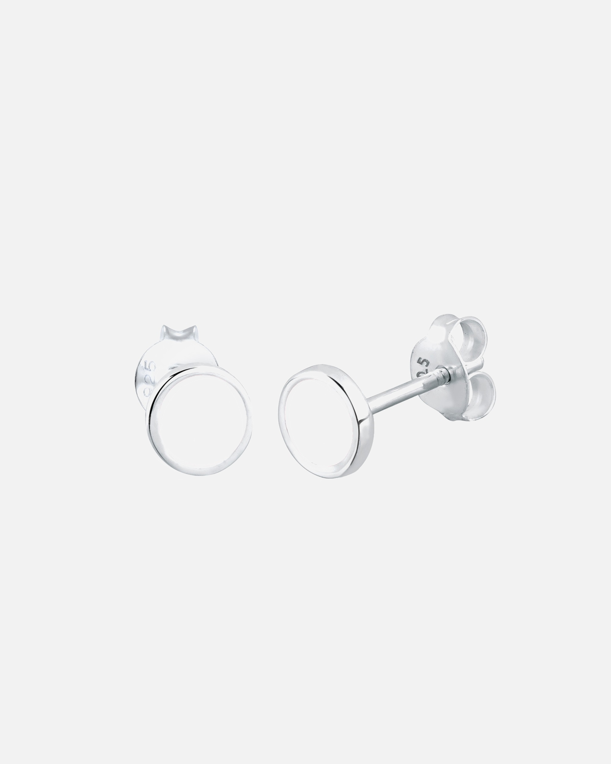 Ohrringe für Weiblich Elli Basic Geo Kreis Emaille 925 Sterling Silber 1 Stück