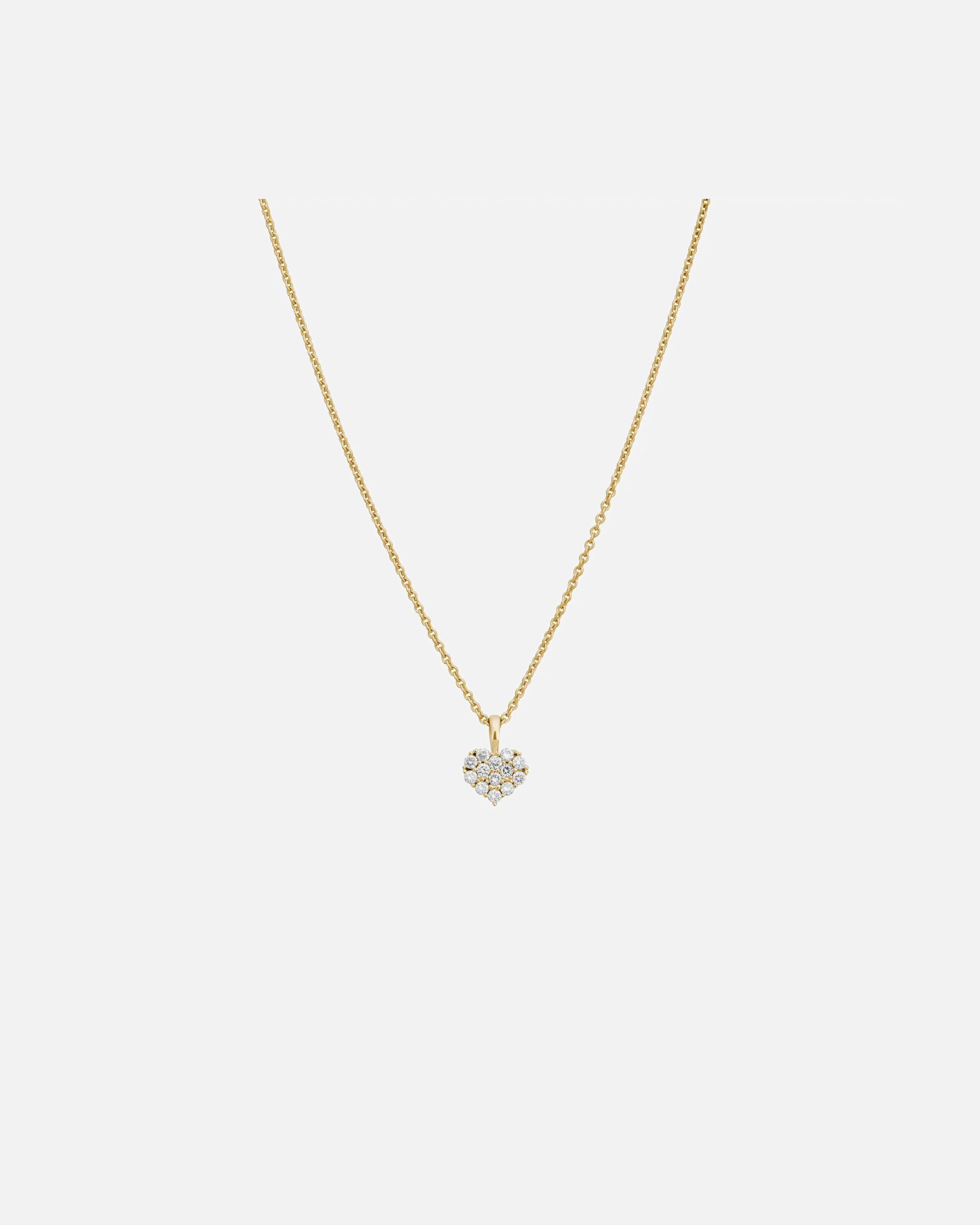 Halskette für Weiblich Lyomi Default Brand Line Anhänger mit Kette 585/- Gold Diamant Lab Grown weiß 0,17ct. gelb vergoldet