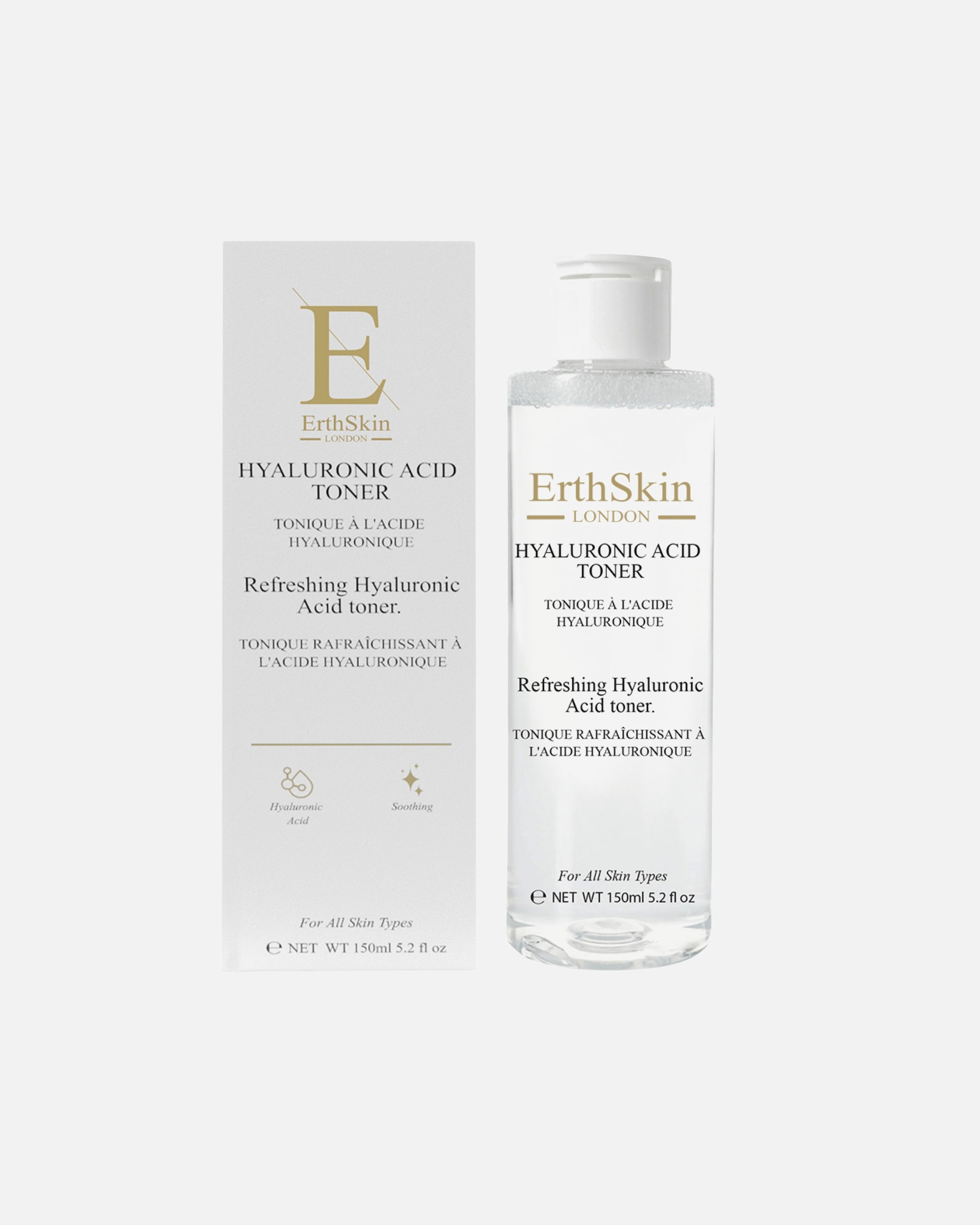 Gesichtstoner für Weiblich ErthSkin London Erfrischender Hyaluronsäure Toner 1 Stück