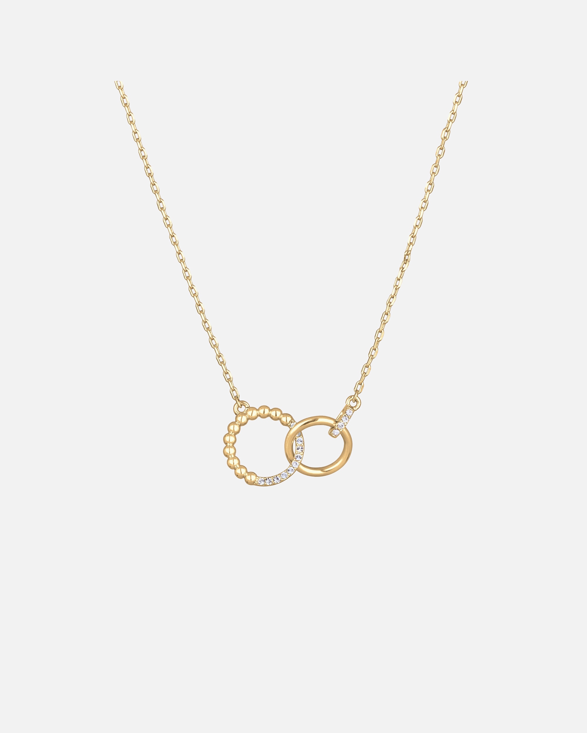 Halskette für Weiblich Elli Ringe Verschlungen Kristalle 1 Stück