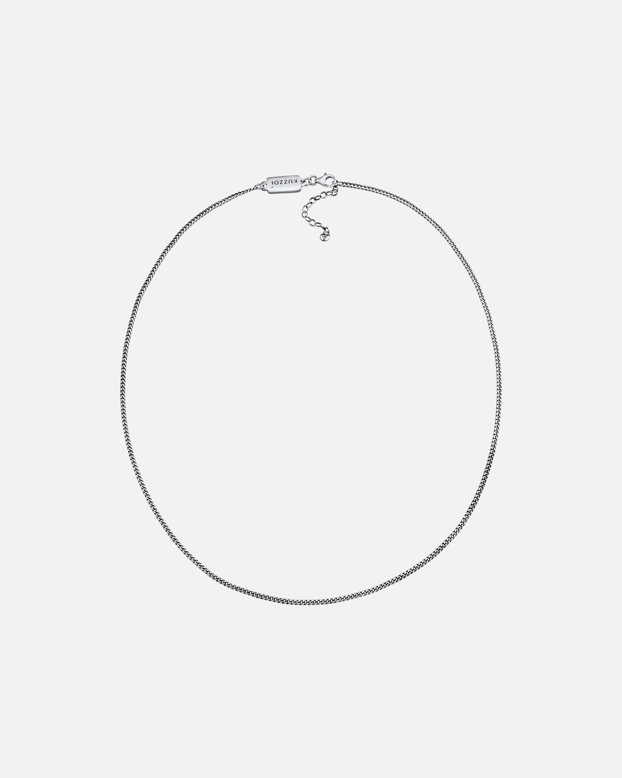 Halskette für Männlich KUZZOI Herren Panzerkette Basic Fein 925 Silber 1 Stück