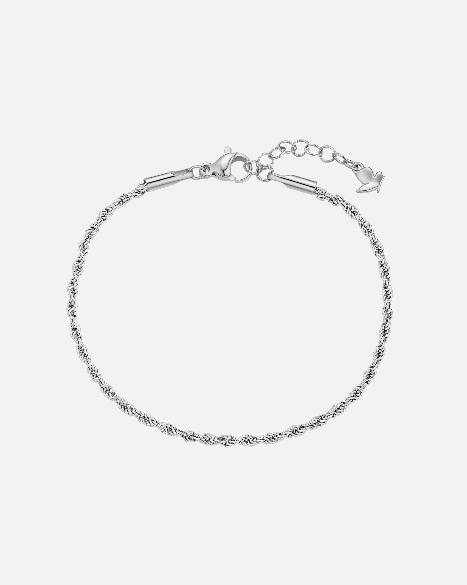 Armband für Weiblich Armband aus Edelstahl in Silber 17,0 cm Basislänge + 3,0 cm Verlängerung