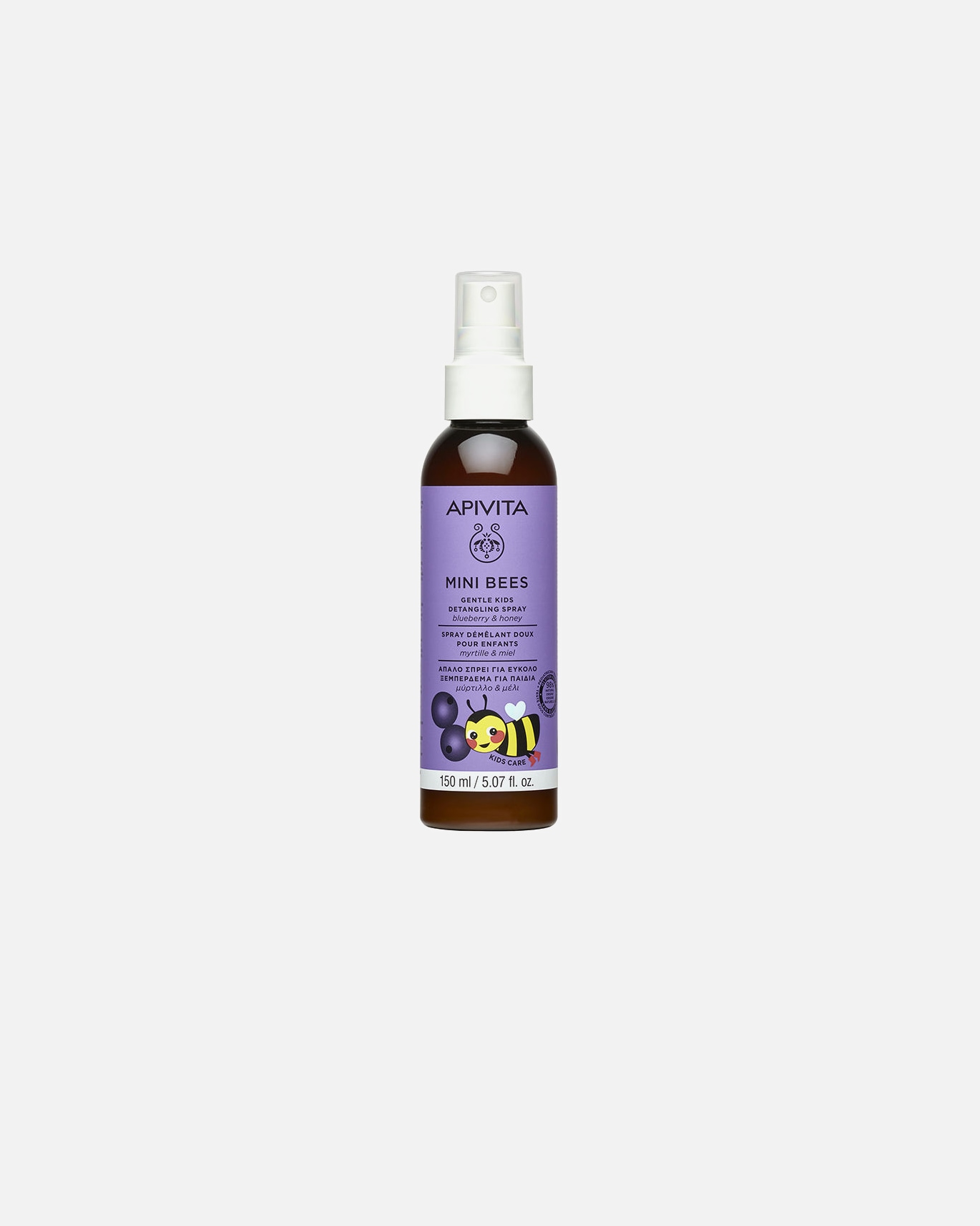 Kinderhaarkur für Unisex Apivita Mini Bees Sanftes Entwirrungsspray für Kinder 150 ml