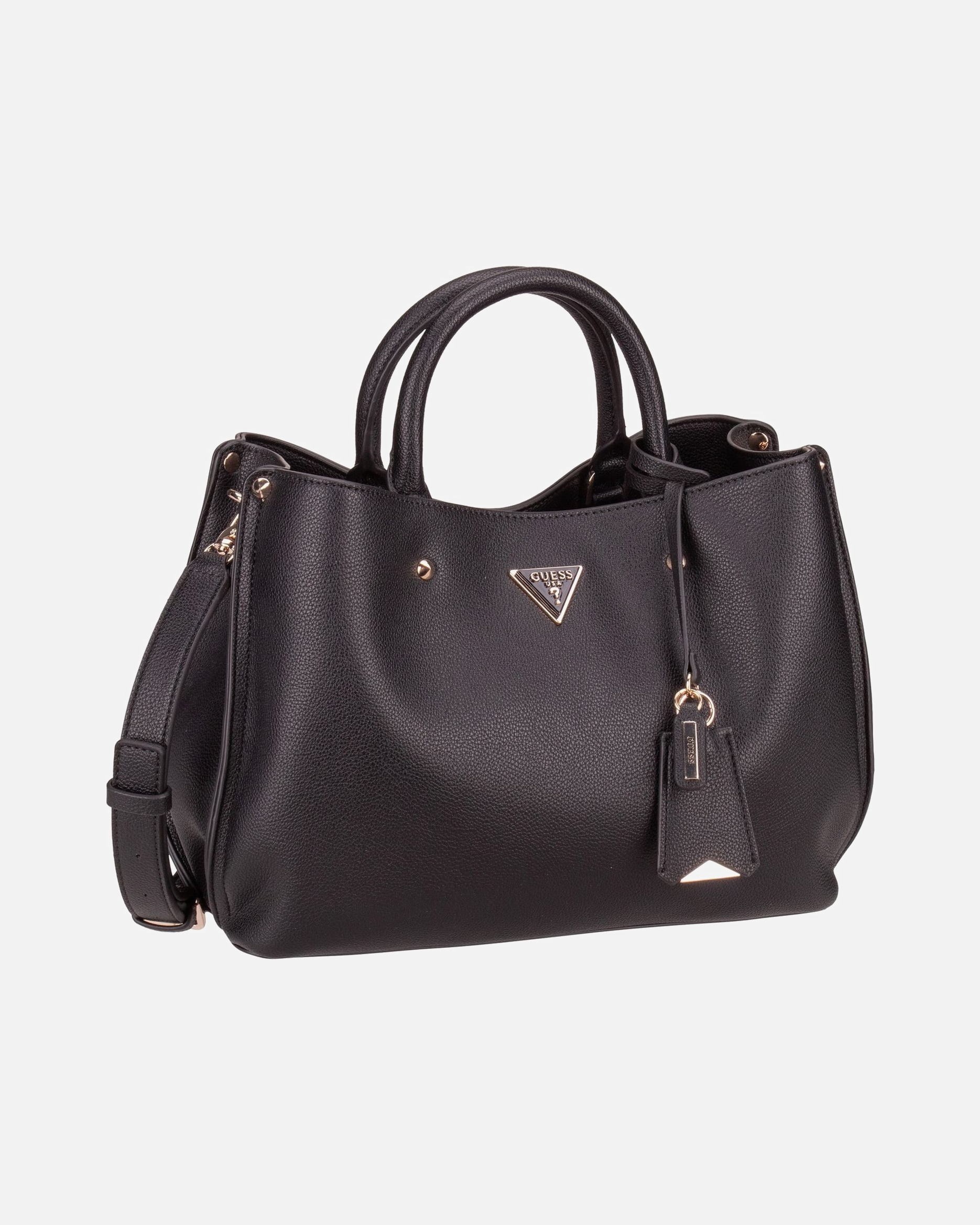 Handtasche für Weiblich GUESS Handtasche Meridian II Girlfriend SAT Black