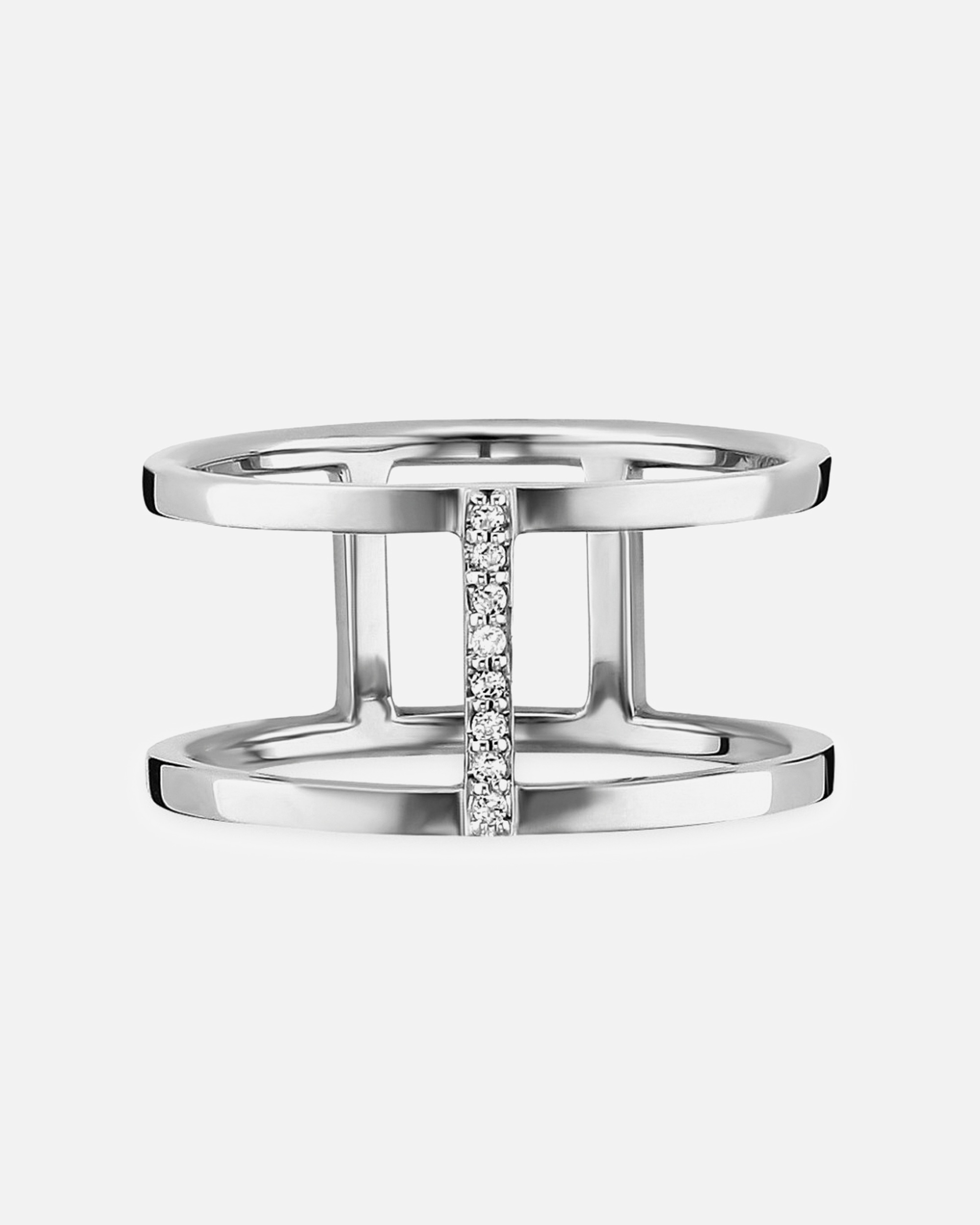Ring für Weiblich caï Ring 925/- Sterling Silber Topas weiß 0,036ct 056 (17,8)