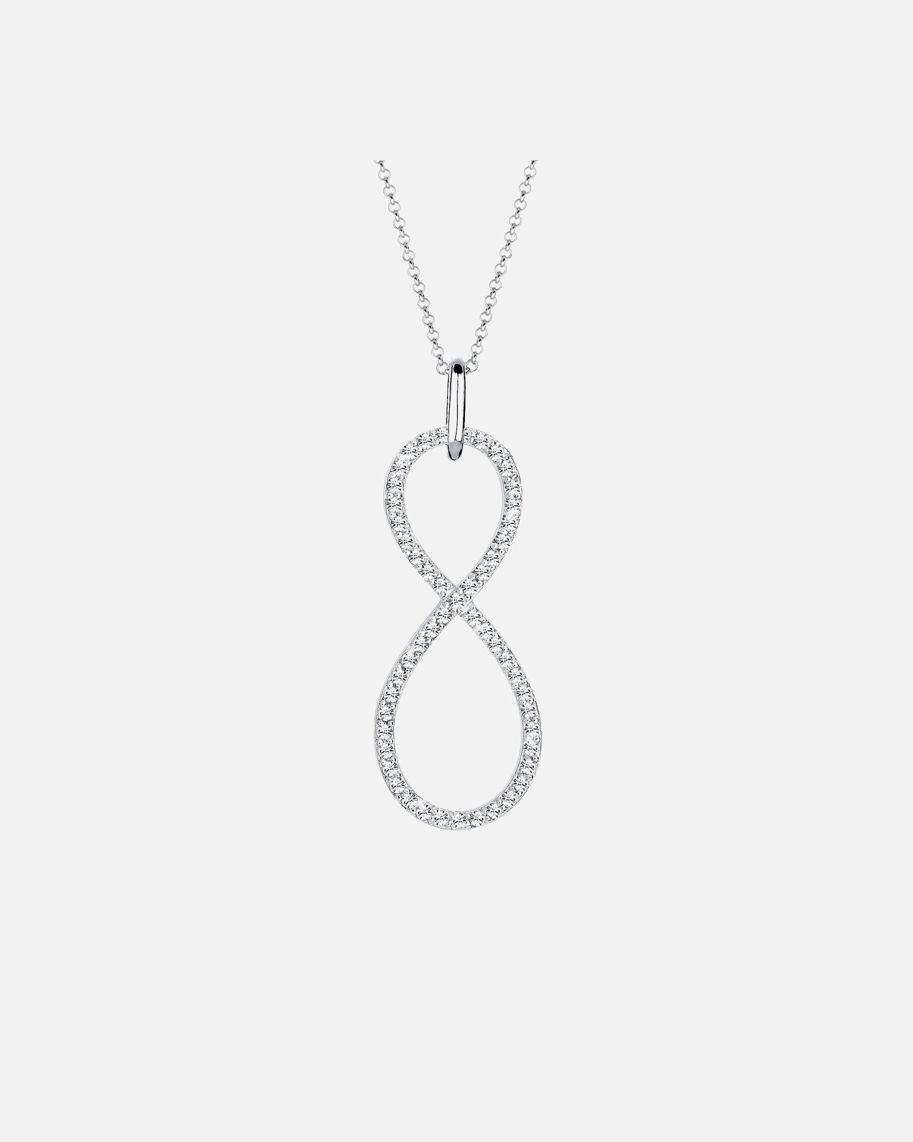Halskette für Weiblich Elli PREMIUM Infinity Endless 925 Silber, mit Kristallen von Swarovski® 1 Stück