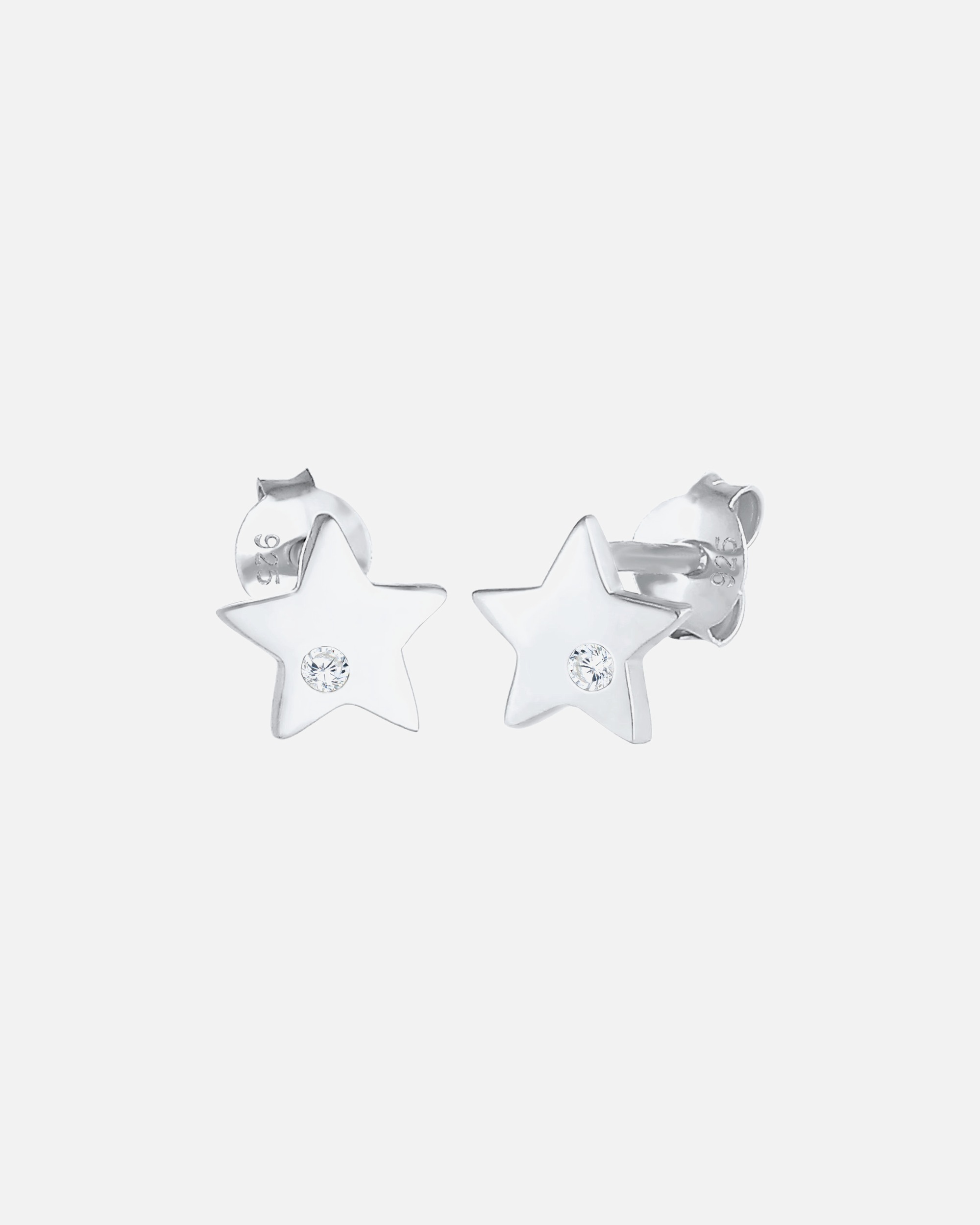 Ohrringe für Weiblich Elli Kinder Sterne Zirkonia Astro 925 Silber 1 Stück