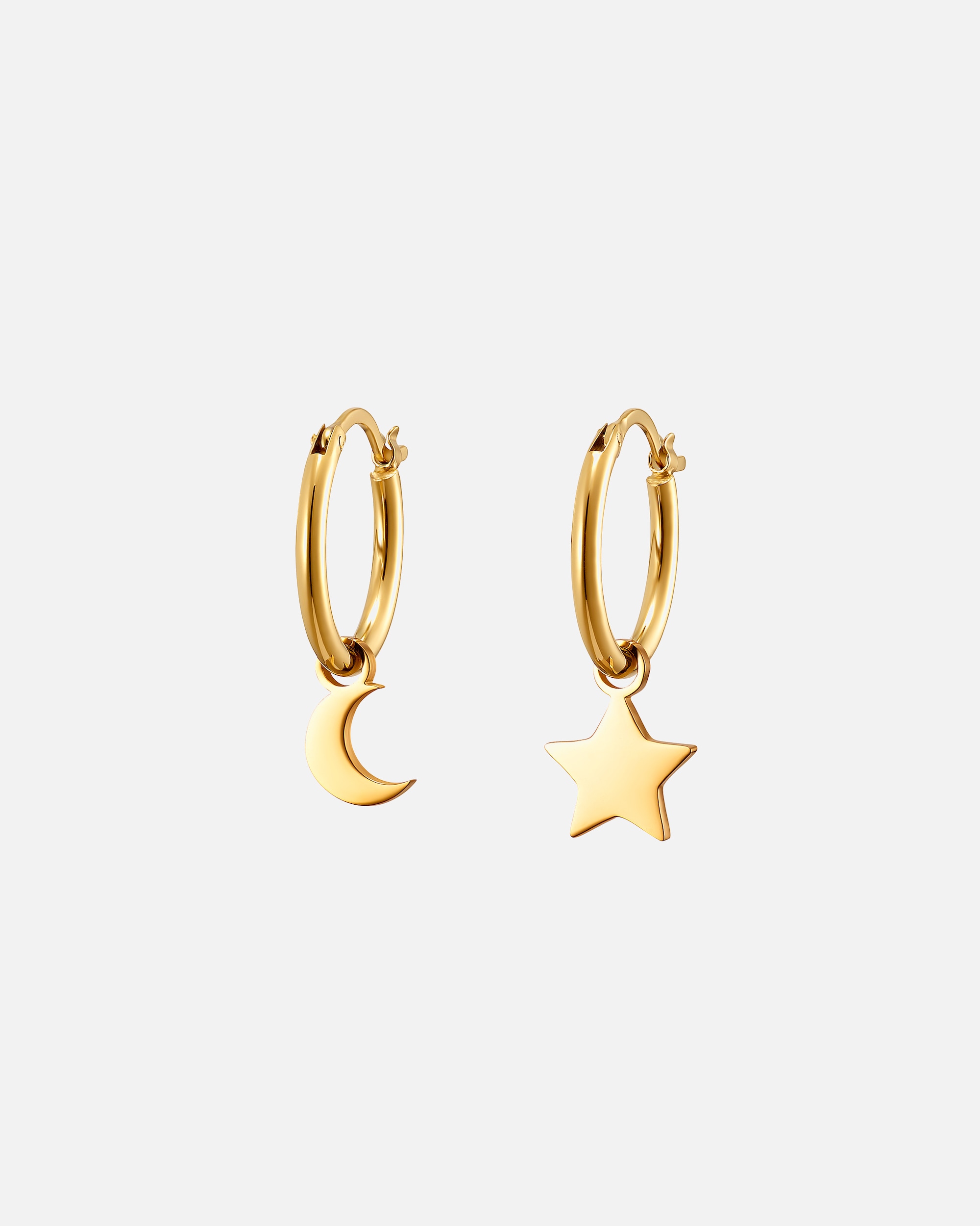 Ohrringe für Weiblich Heideman Ohrschmuck Mond und Stern goldfarben 1 Stück