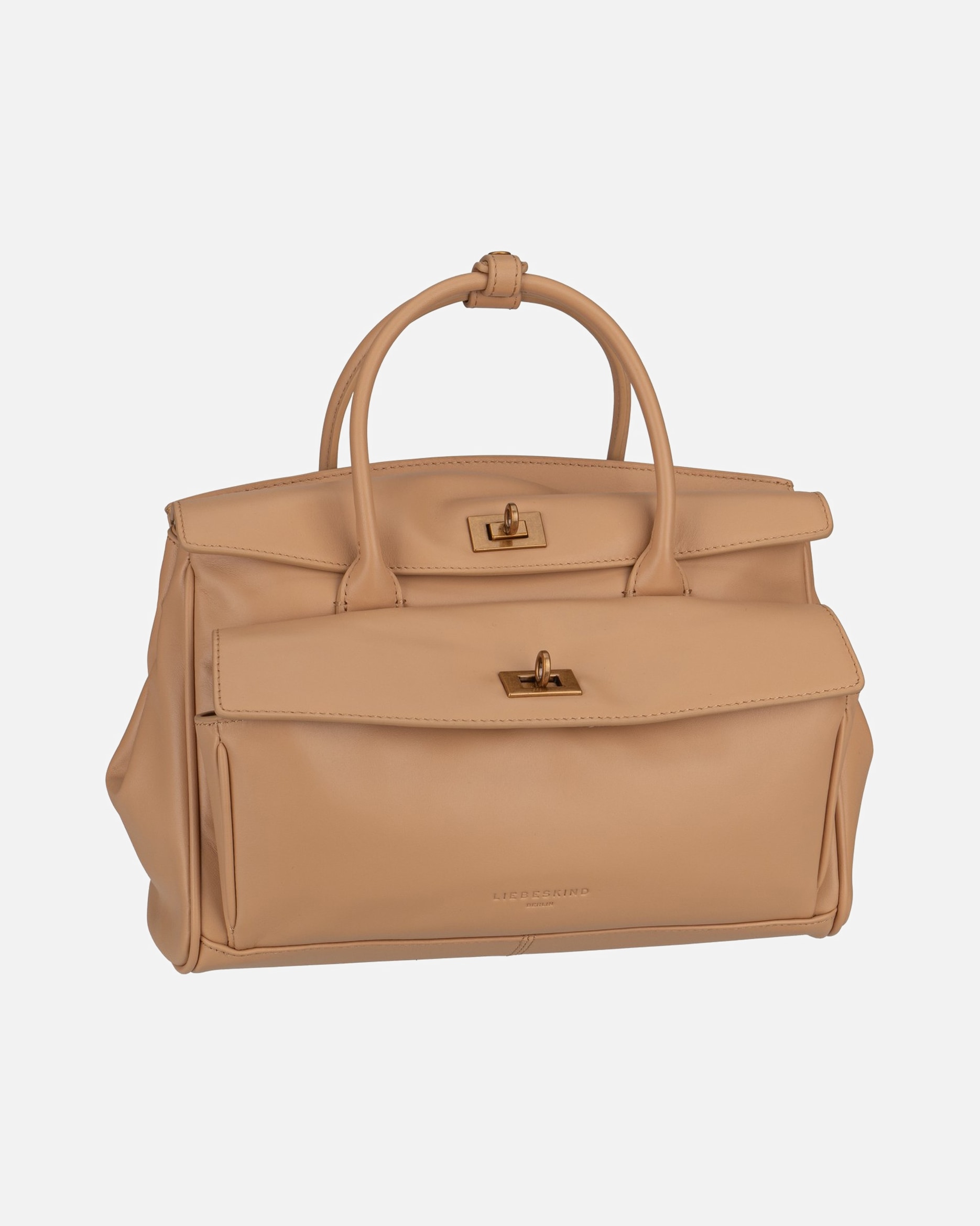 Handtasche für Weiblich Liebeskind Handtasche Gloria II Satchel M New Calf Light Tan