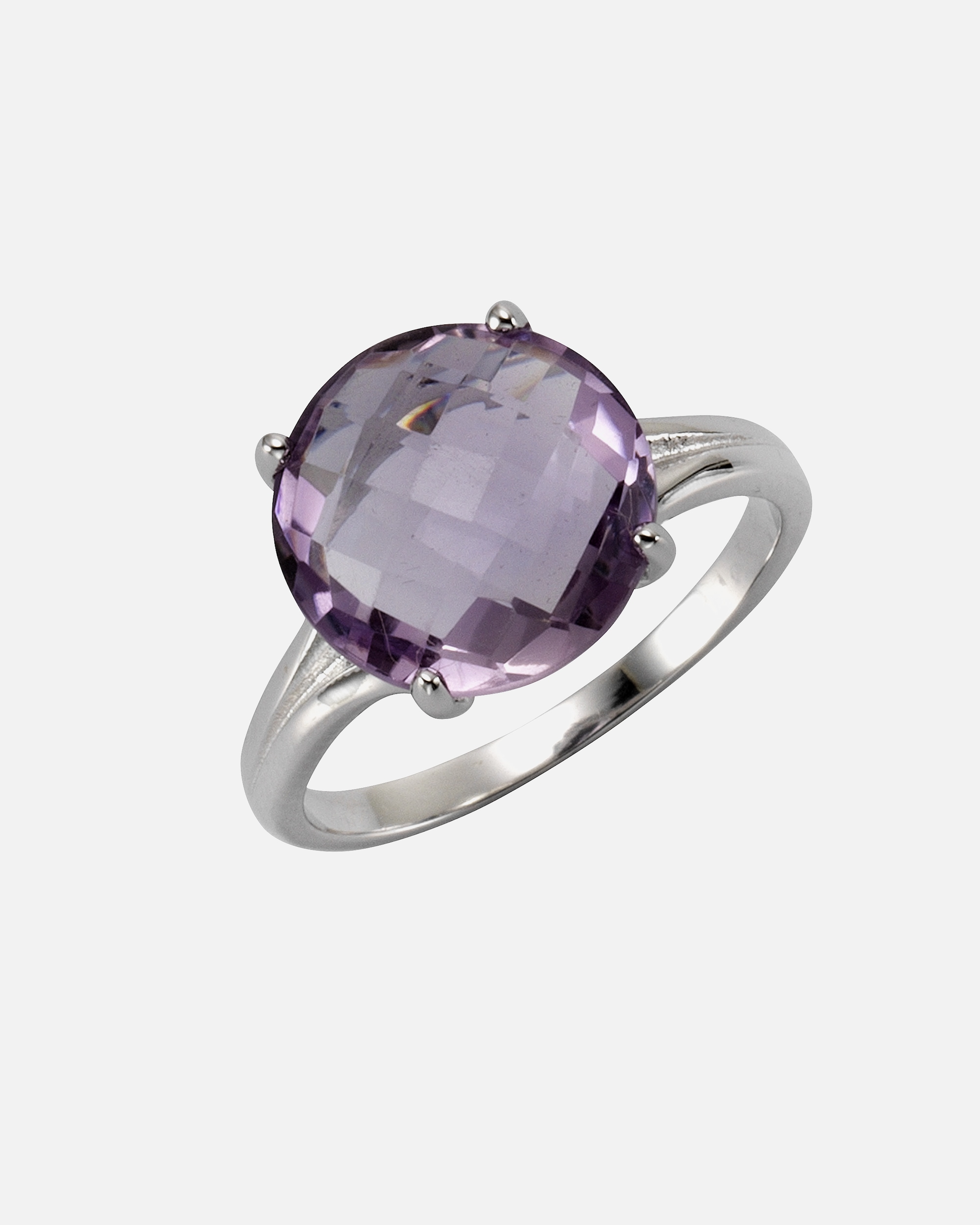Ring für Weiblich Zeeme Ring 925/- Sterling Silber Amethyst lila 4,7ct. 052 (16,6)