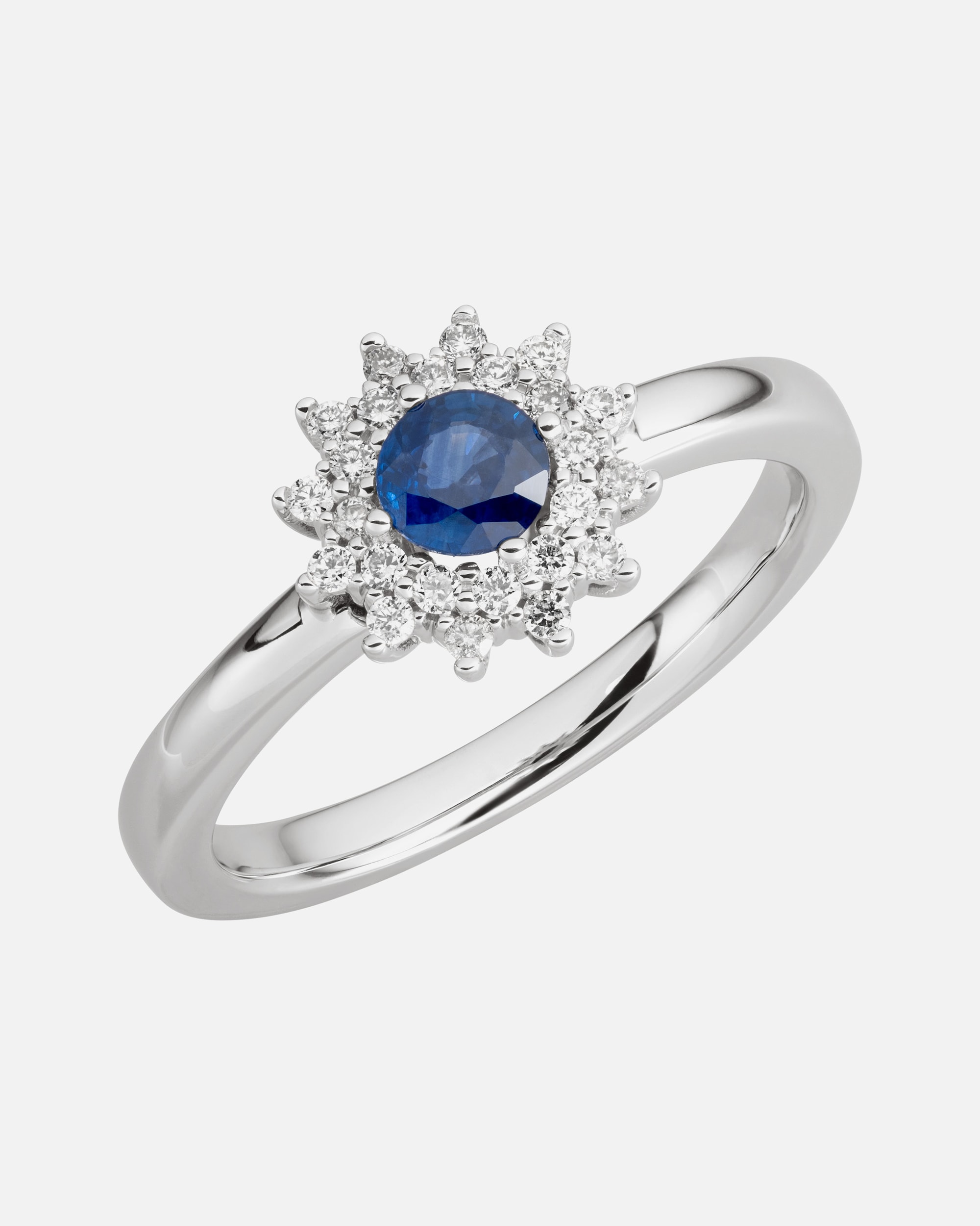 Ring für Weiblich Orolino Ring 585/- Gold Safir blau 0.1900 Karat 054 (17,2)