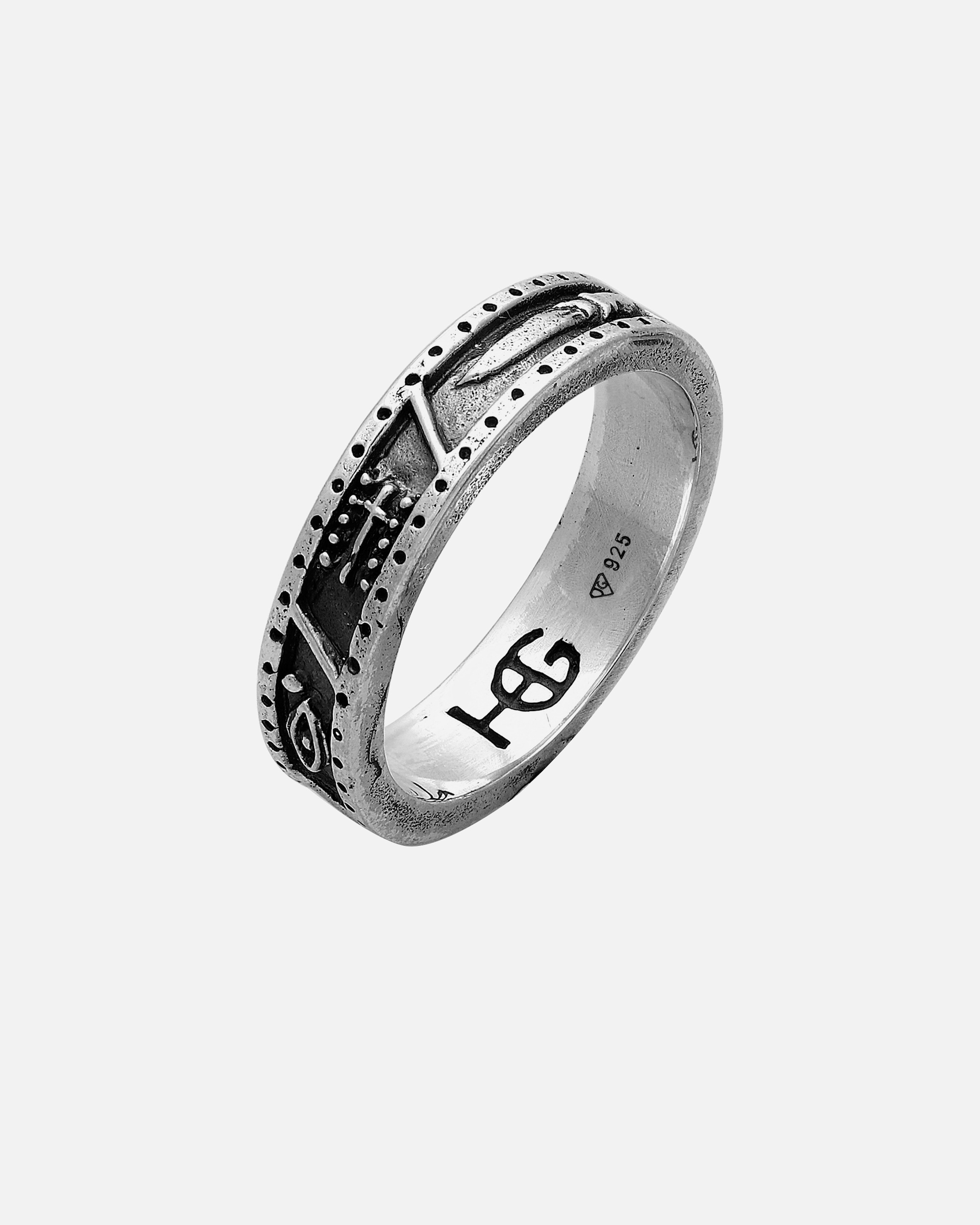 Ring für Männlich Haze & Glory Default Brand Line Bandring - Foresight 925 Silber 54