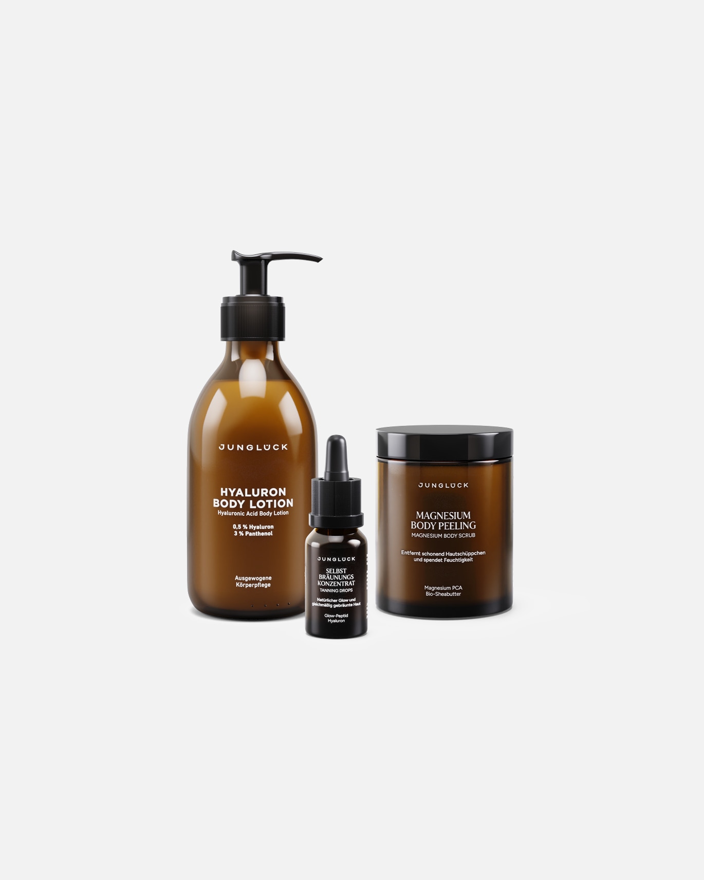 Gesichtspflegeset für Unisex Junglück Nahtlose Bräune Trio mit Duft Nahtlose Bräune Trio mit Duft