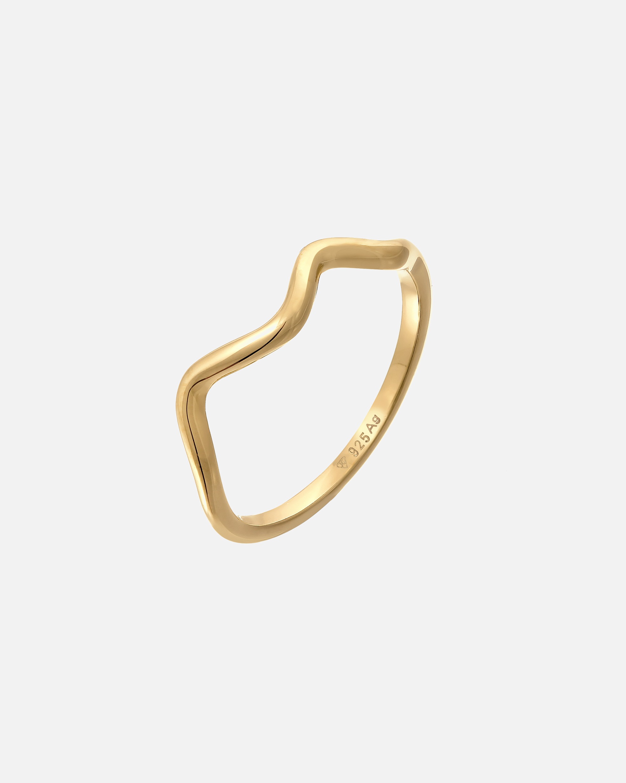 Ring für Weiblich Elli Wellen Minimal Geo Trend 925 Silber 52