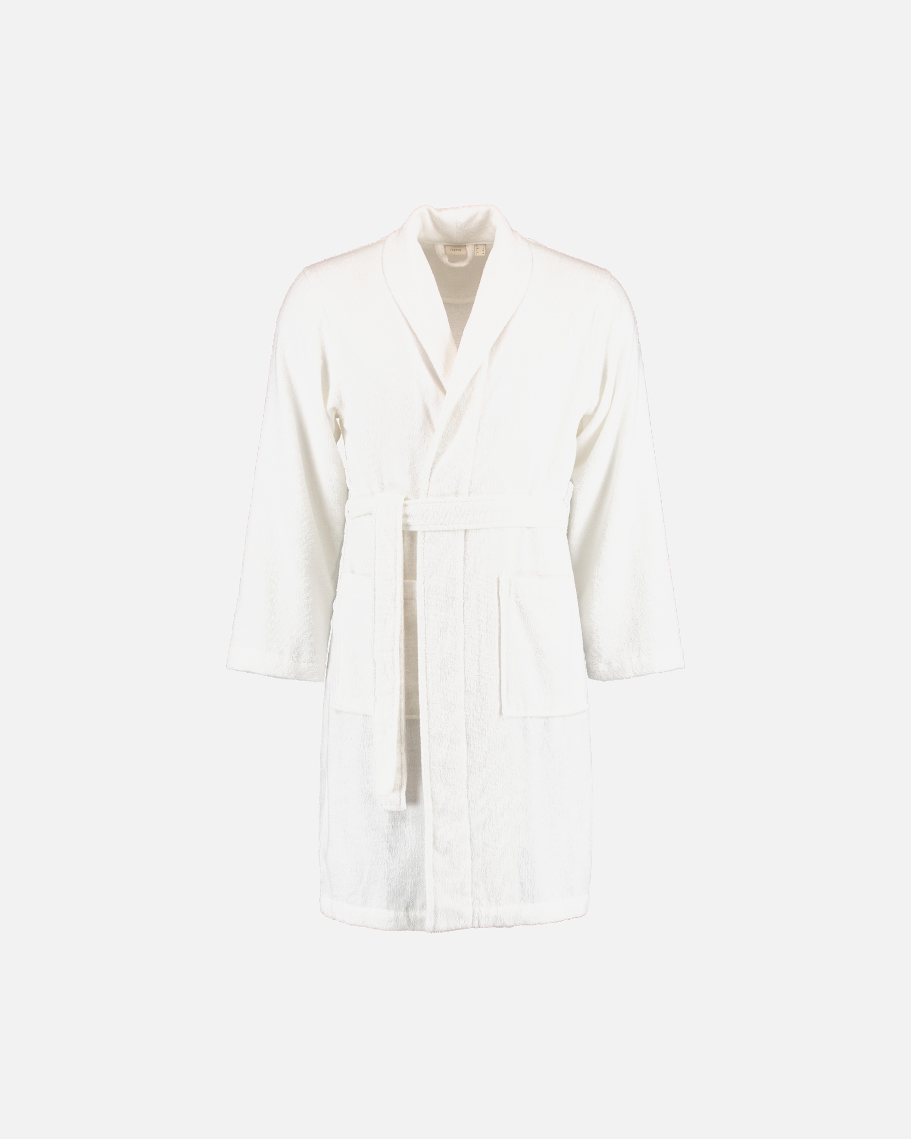 Bademantel für Unisex Esprit Esprit Bademäntel unisex Schalkragen Mono white - 030 XL