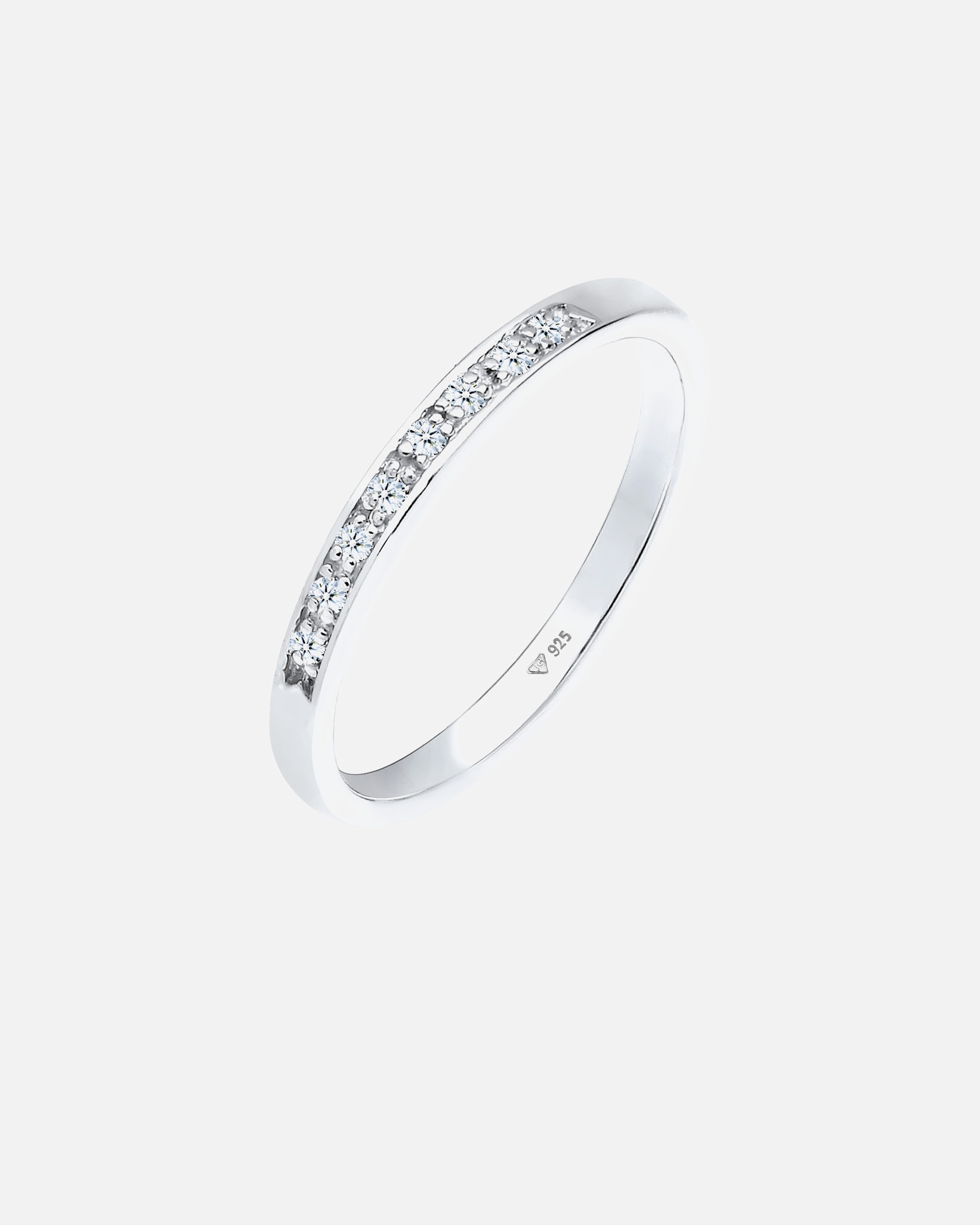 Ring für Weiblich Elli DIAMONDS Aufsteckring Funkelnd Diamant (0.04 ct) 925 Silber 58