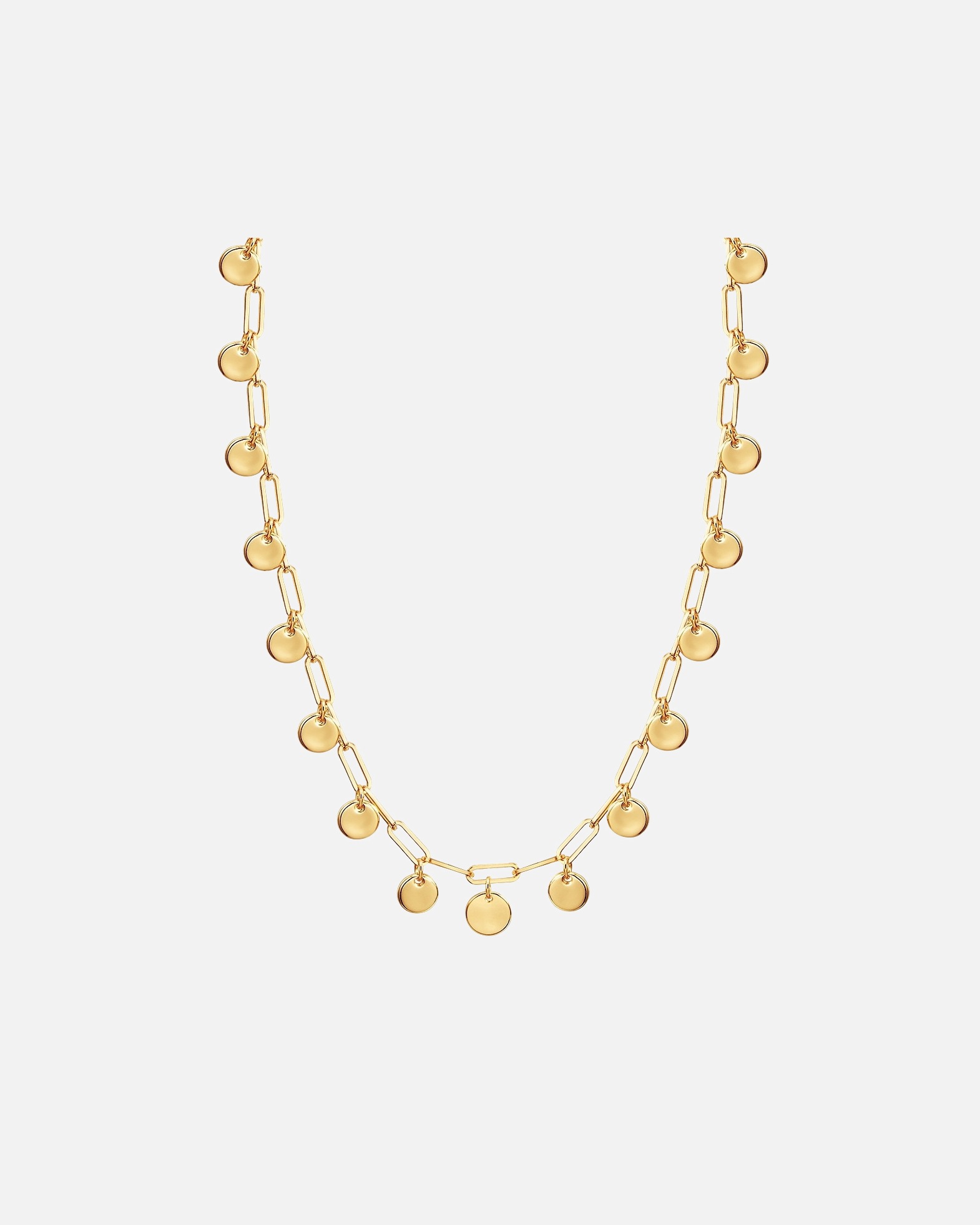 Halskette für Weiblich Lulu & Jane Halskette aus Metall-Legierung in Gelbgold mit Glas und Süßwasser-Zuchtperle 1 Stück