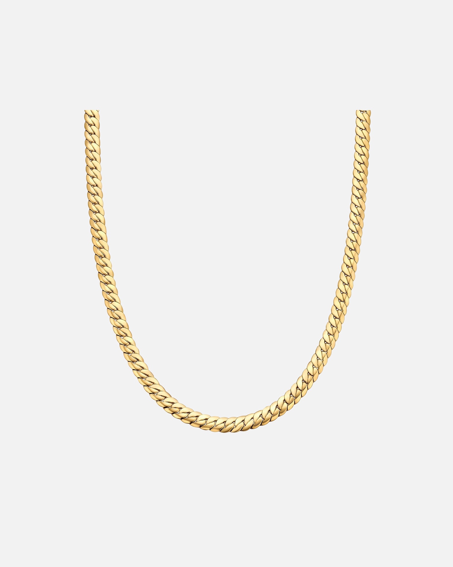 Halskette für Männlich Halskette aus Edelstahl in gelbgold 50 cm