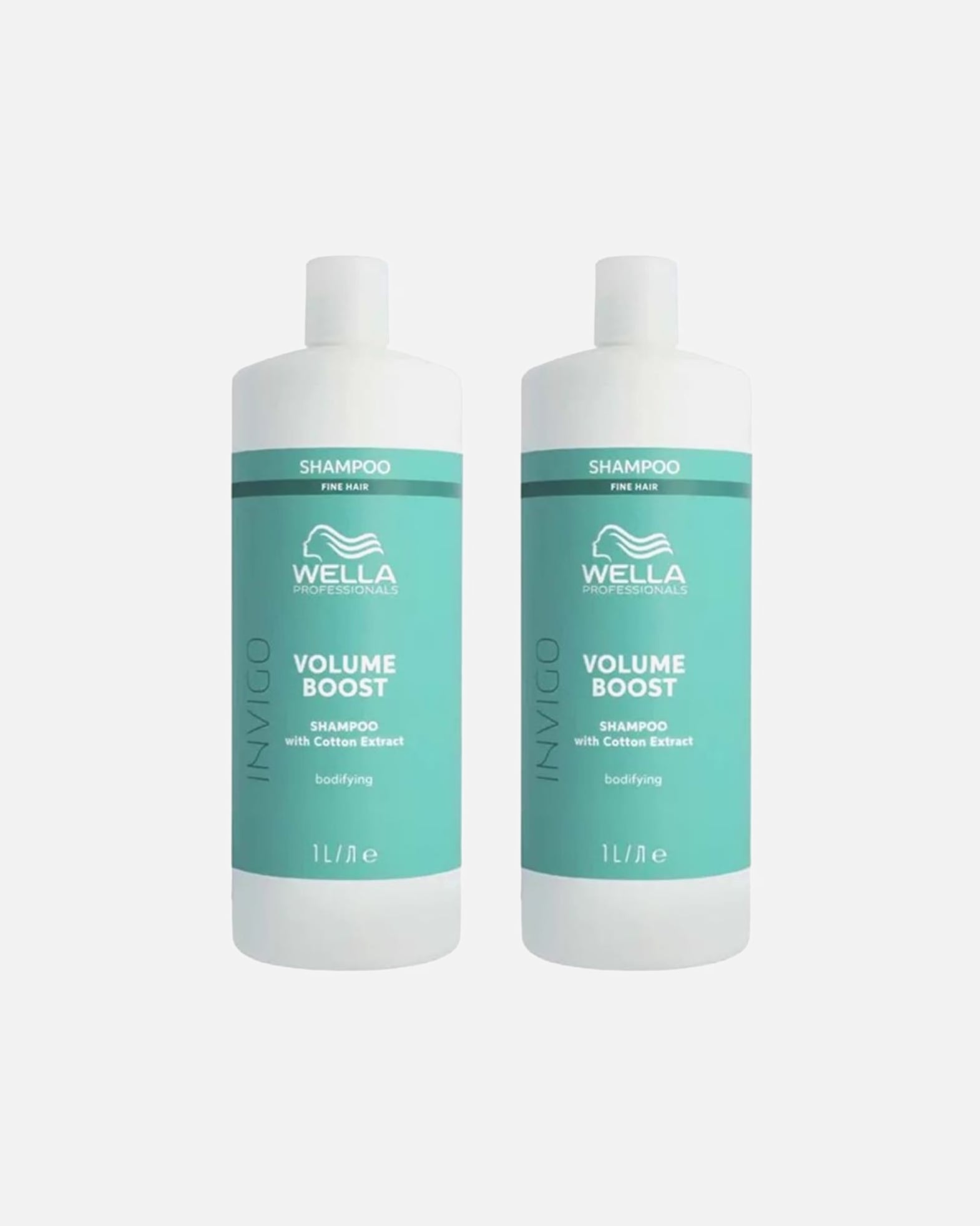Shampoo für Weiblich Wella INVIGO Volume Boost Shampoo XL 2er Set 1 Stück